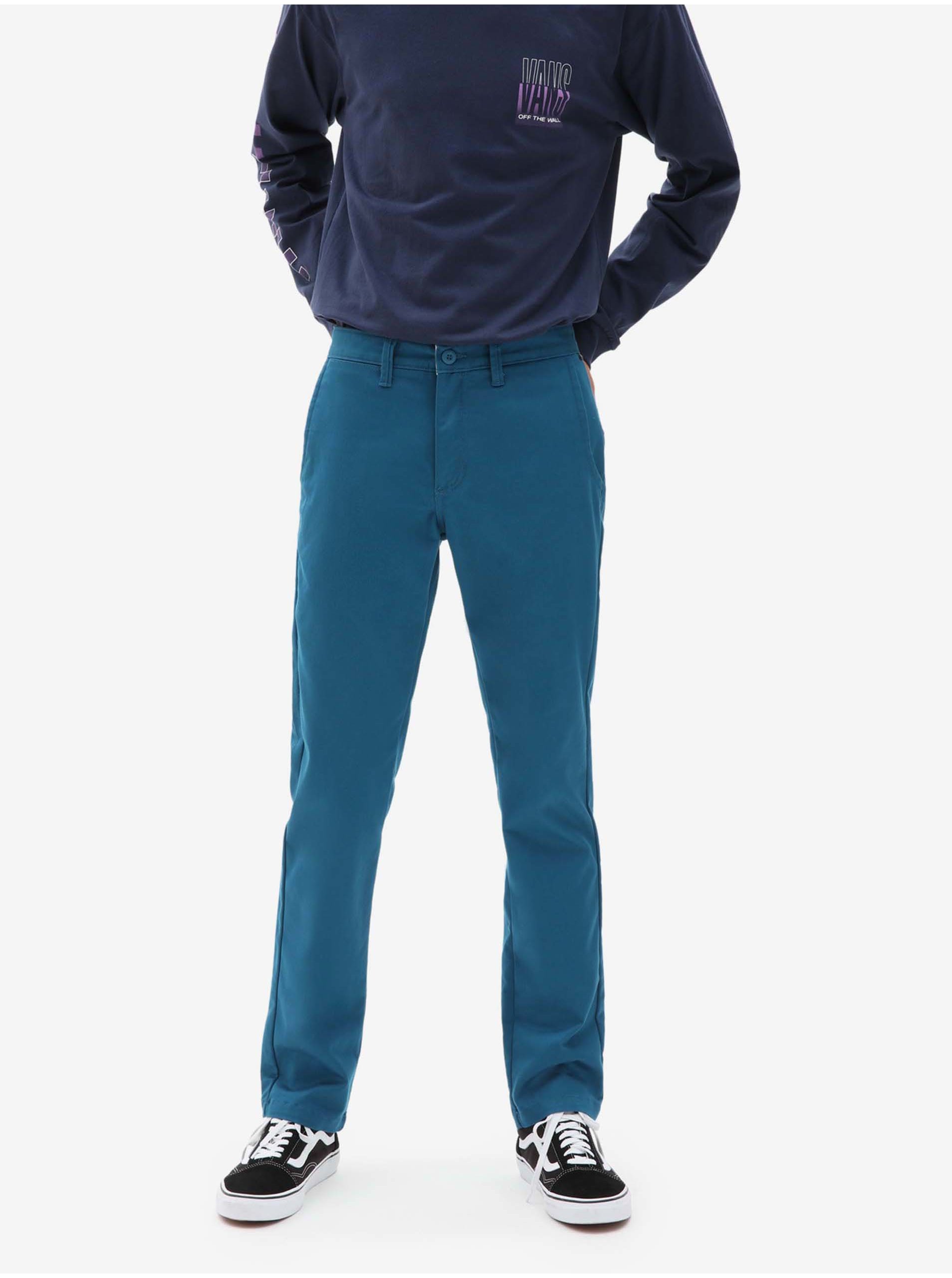 Levně Tmavě modré pánské chino kalhoty Vans Authentic