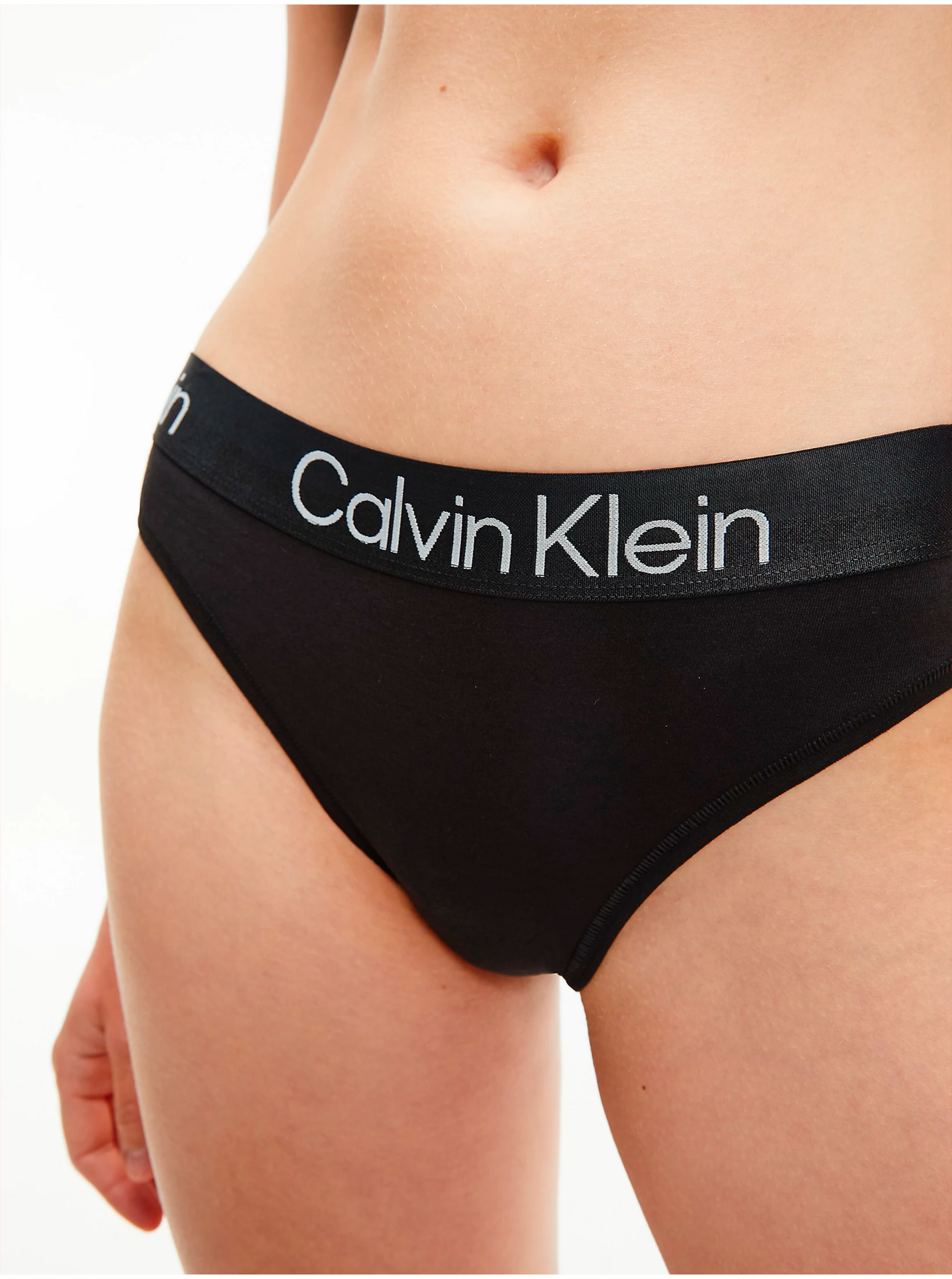 E-shop Čierne dámske nohavičky Calvin Klein Structure