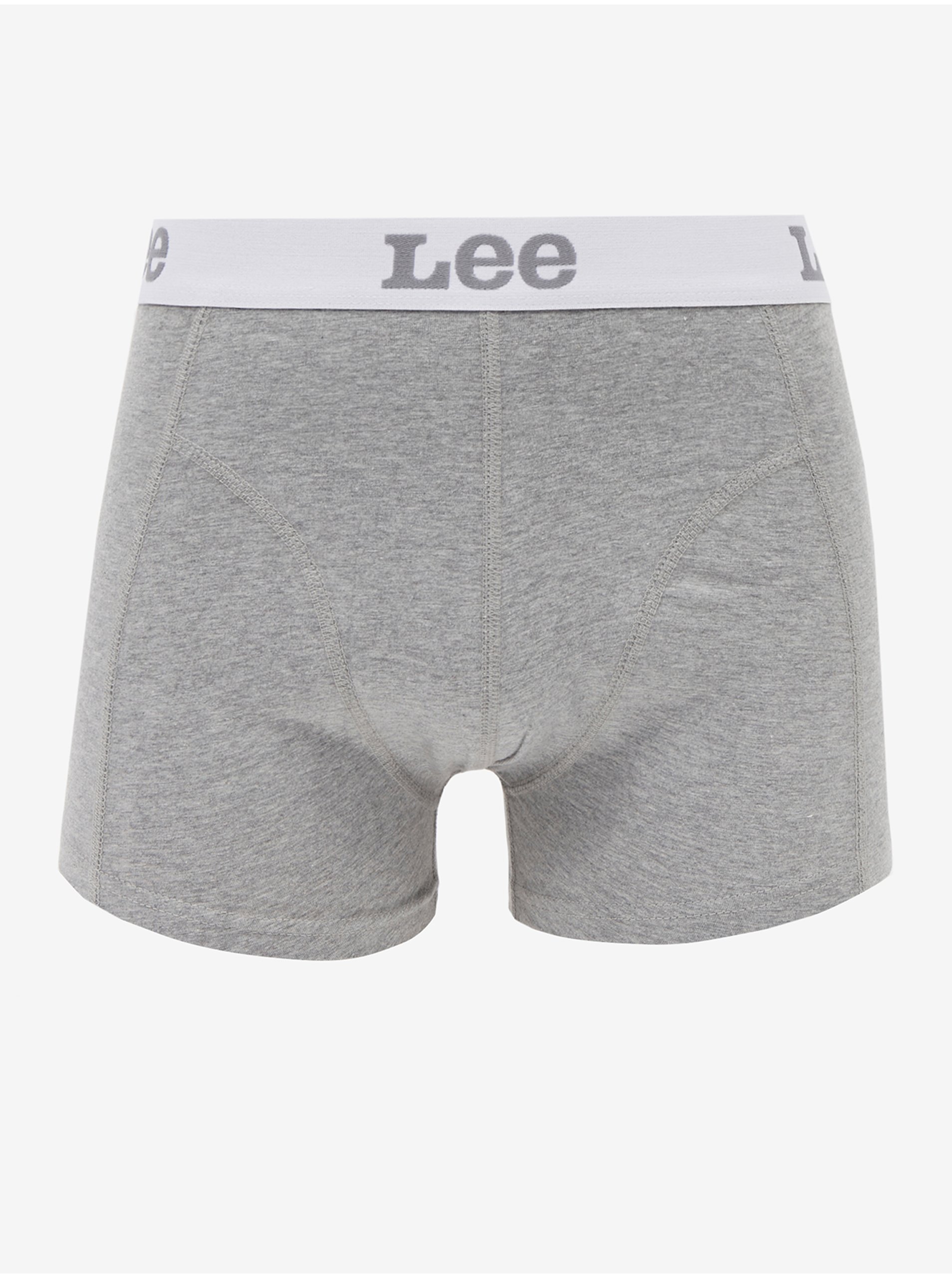 E-shop Světle šedé pánské boxerky Lee 2-Pack