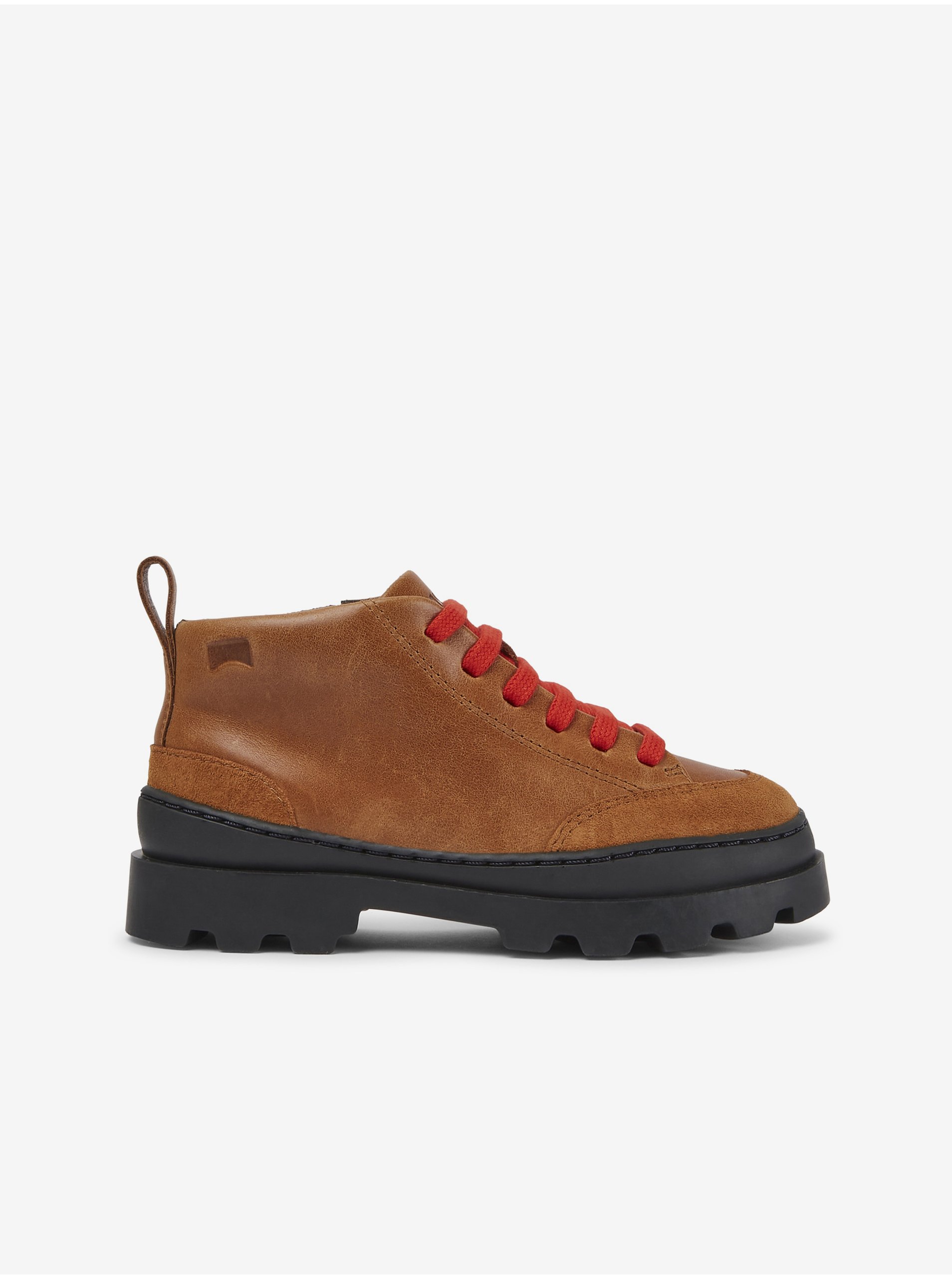 E-shop Hnedé dievčenské kožené topánky Camper Brutus