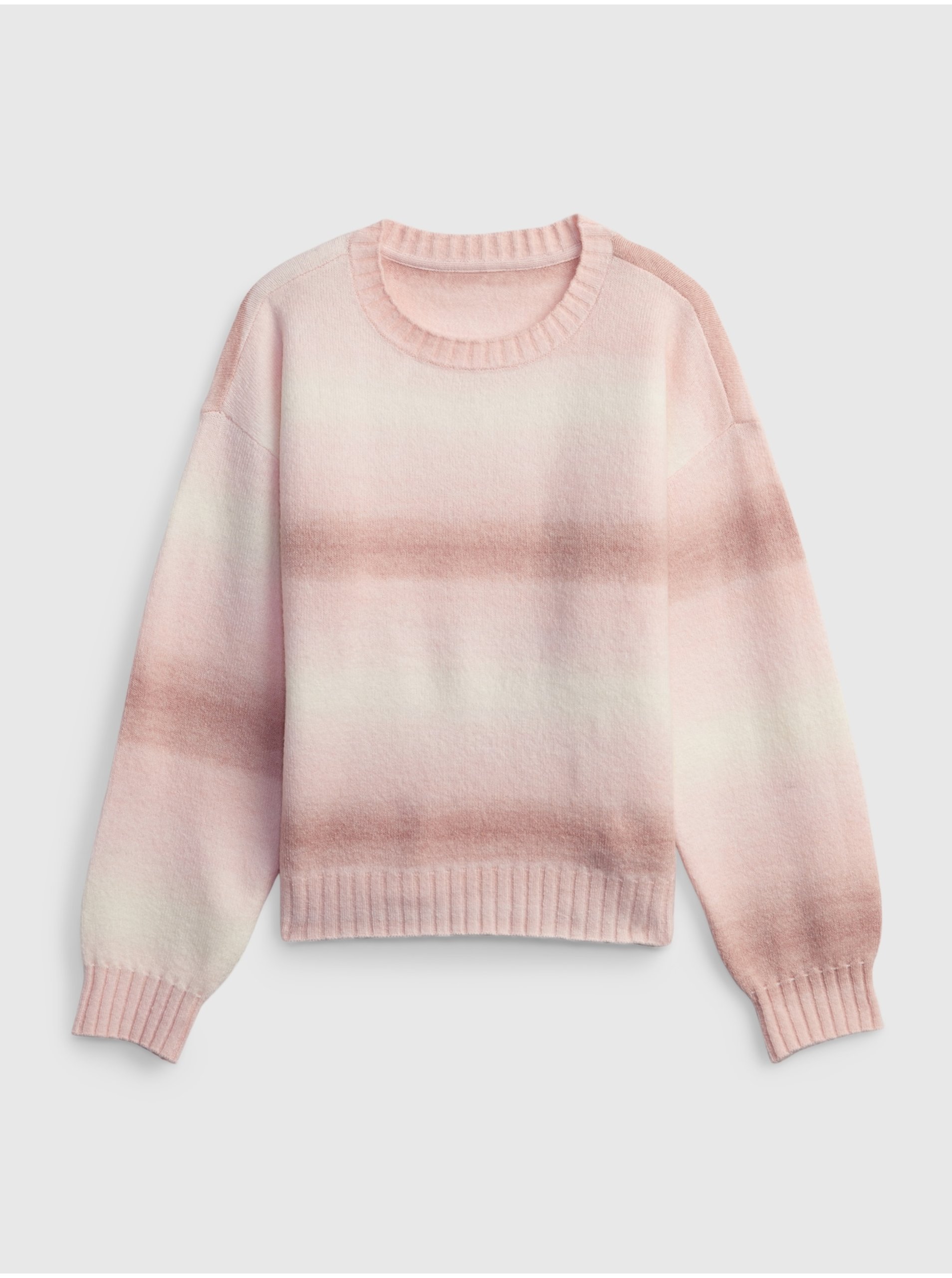 Lacno Ružový dievčenský sveter GAP pletený