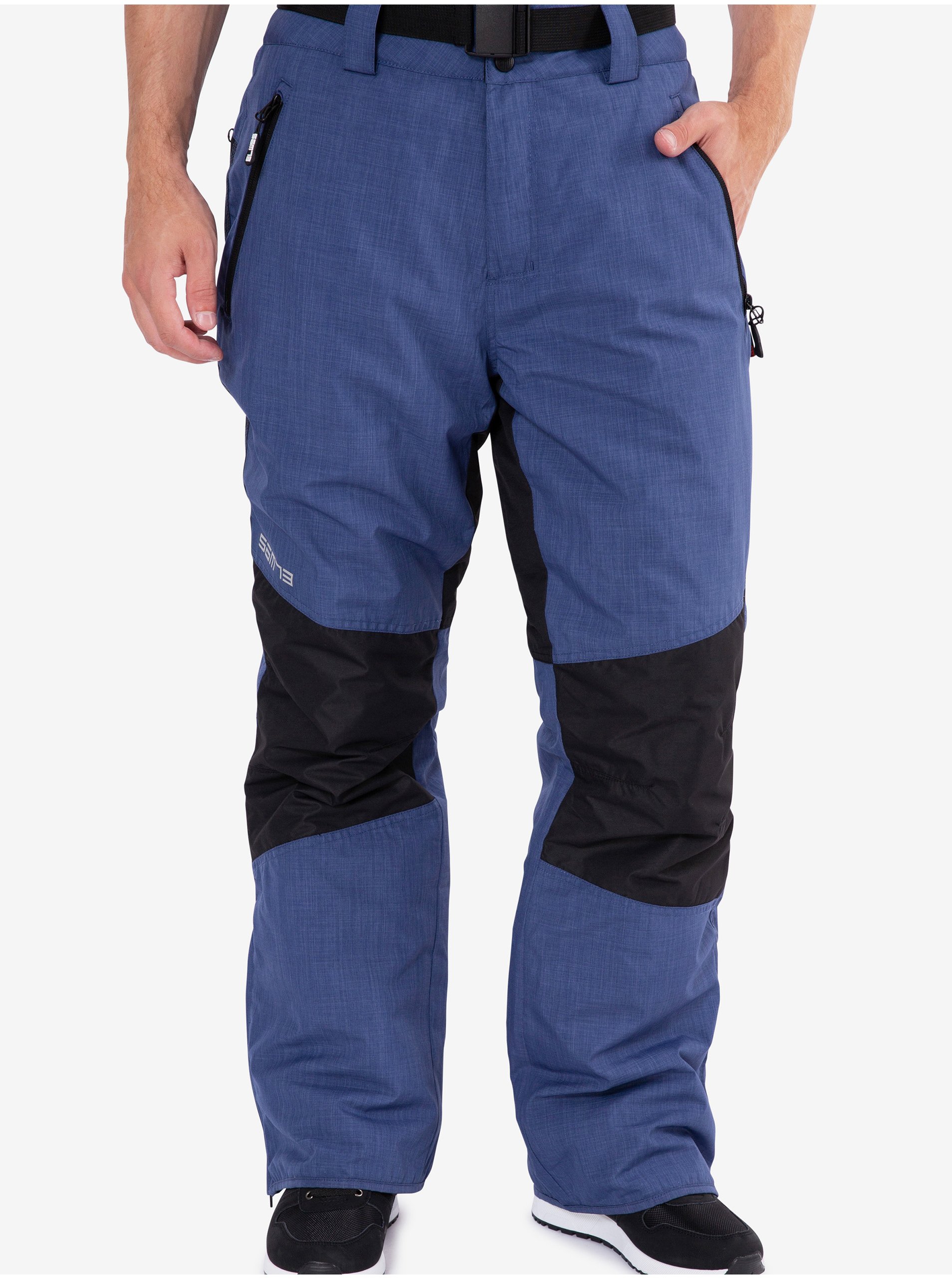 Levně Černo-modré pánské sportovní zimní kalhoty Sam 73 Raphael