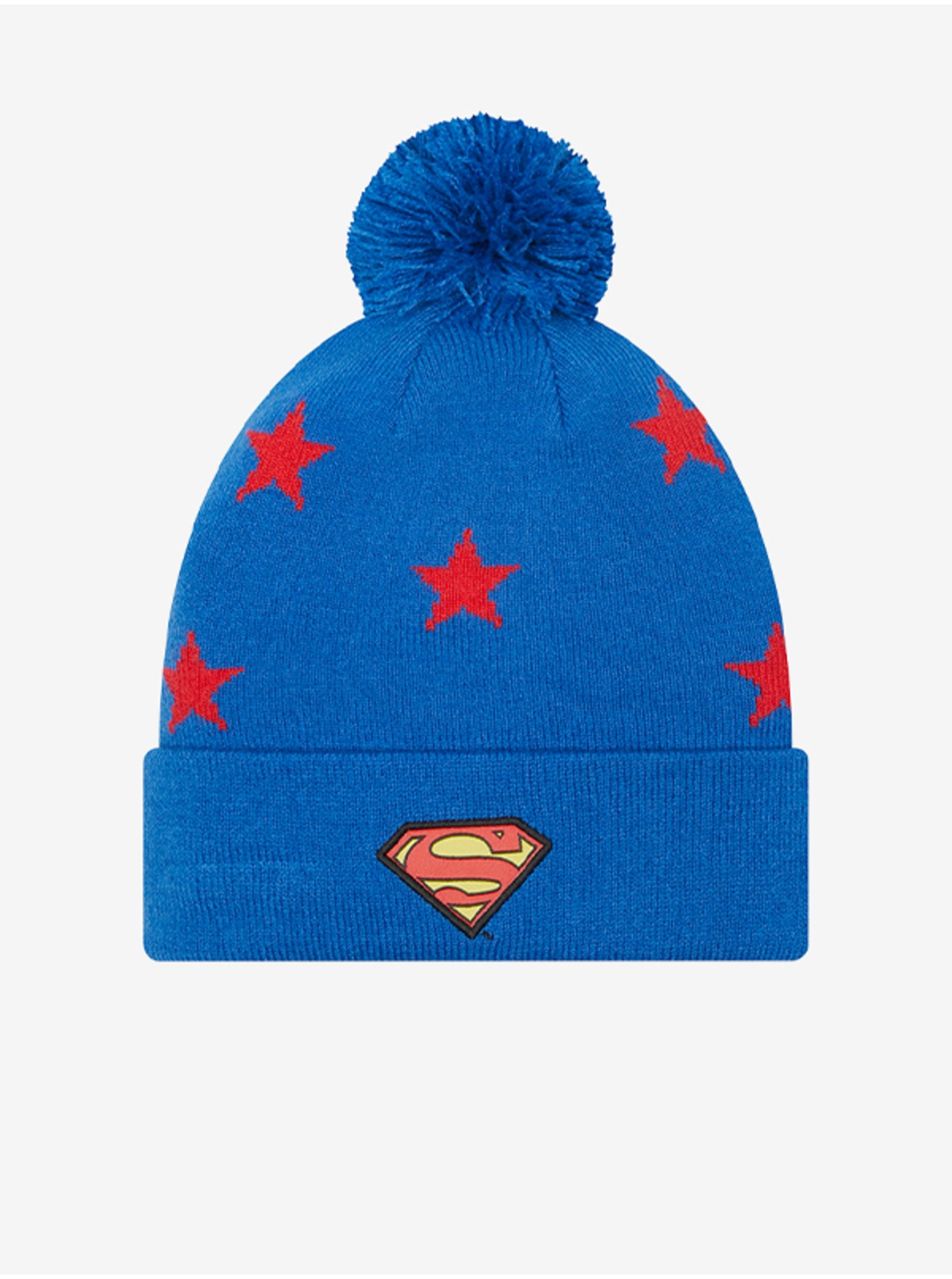 E-shop Červeno-modrá chlapčenská vzorovaná čiapka New Era Star Bobble
