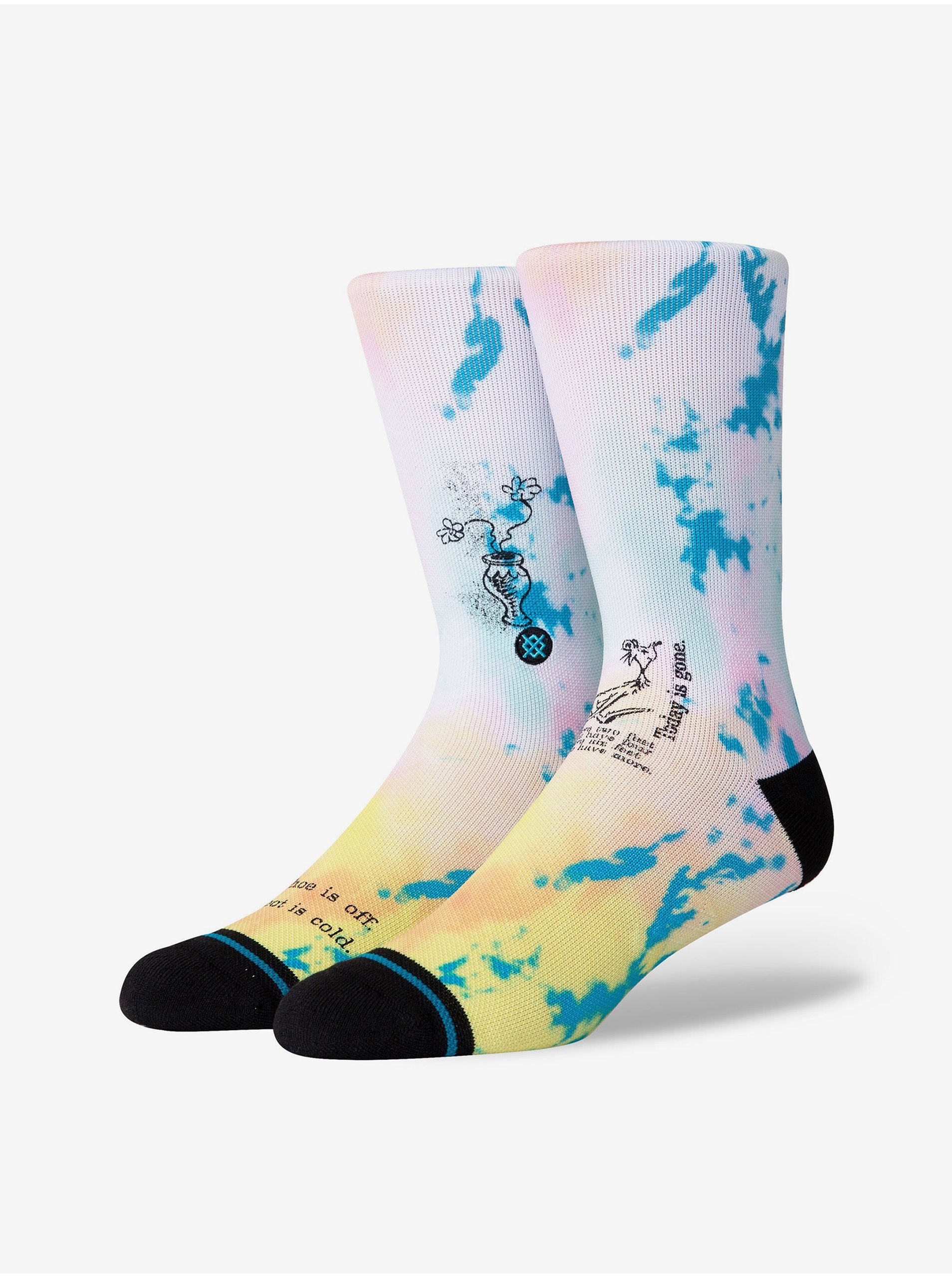 E-shop Žlto-modré unisex vzorované ponožky Stance Shoe Is Off