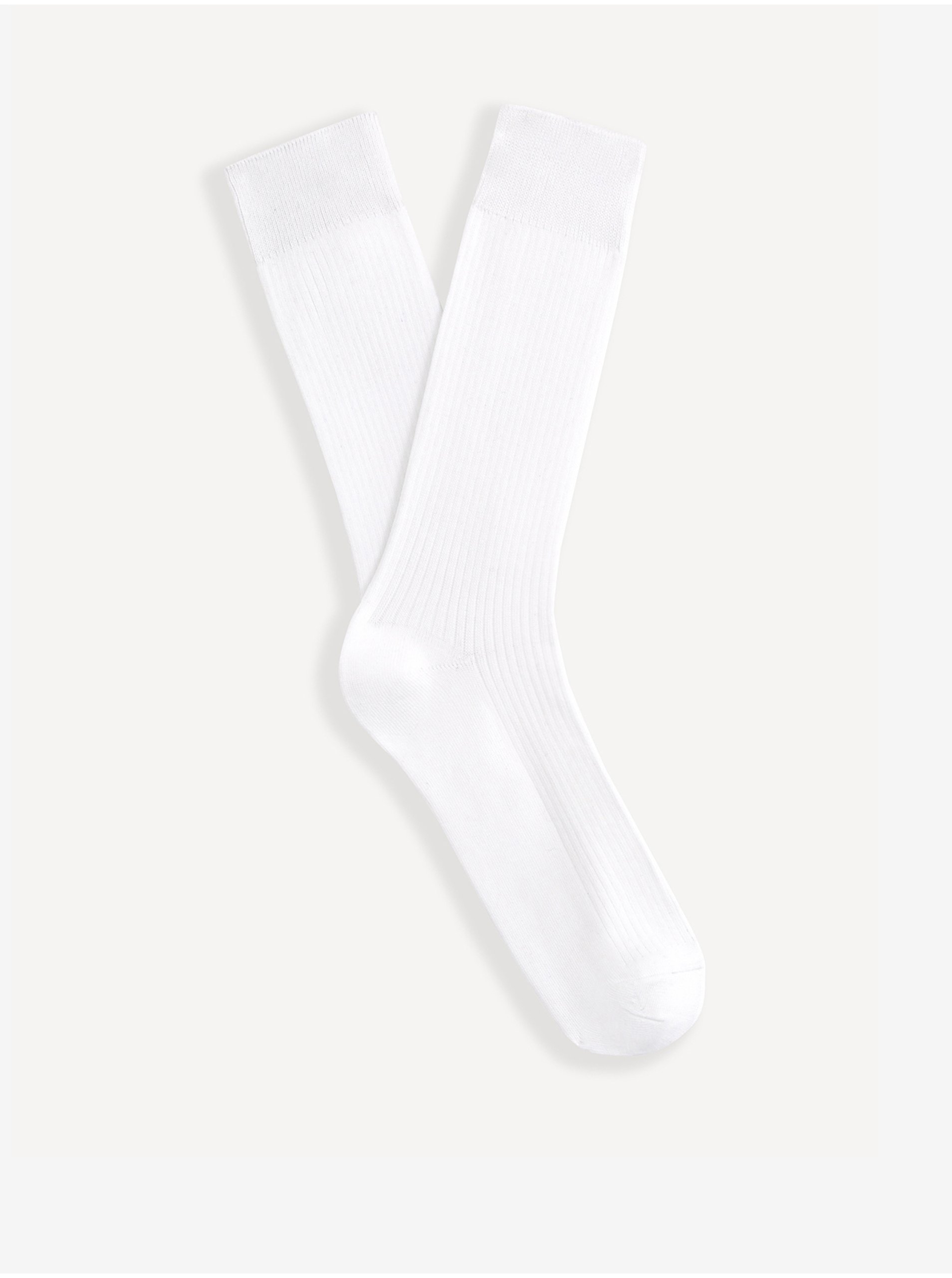 Levně Bílé ponožky Celio Riqlo