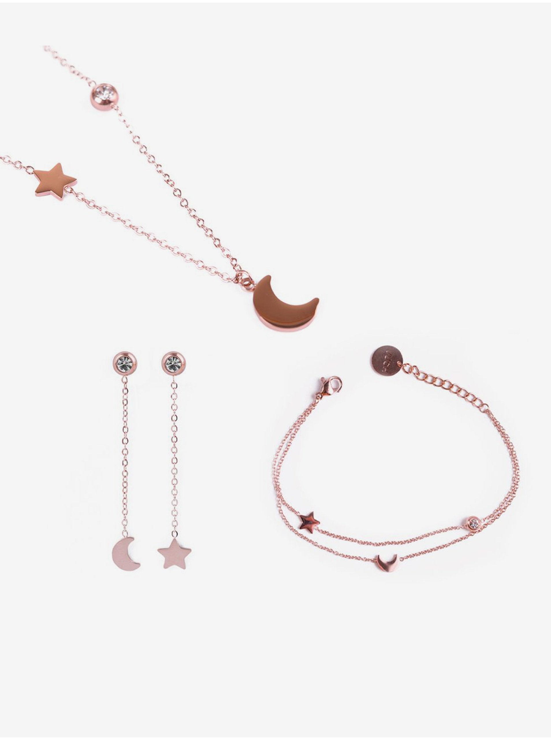 Lacno Trio of infinity Rose gold