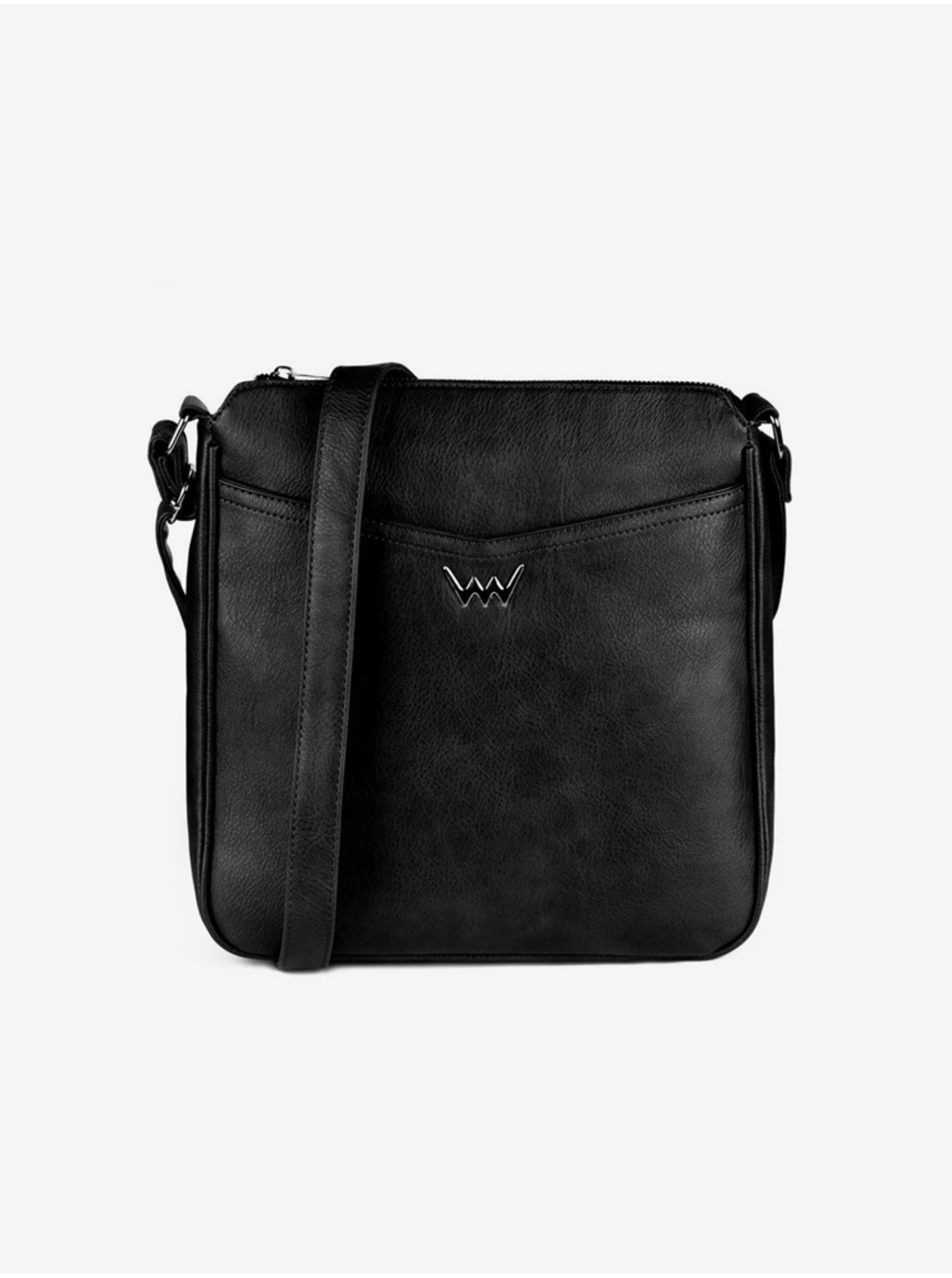 Levně Černá dámská velká crossbody kabelka VUCH Neliss