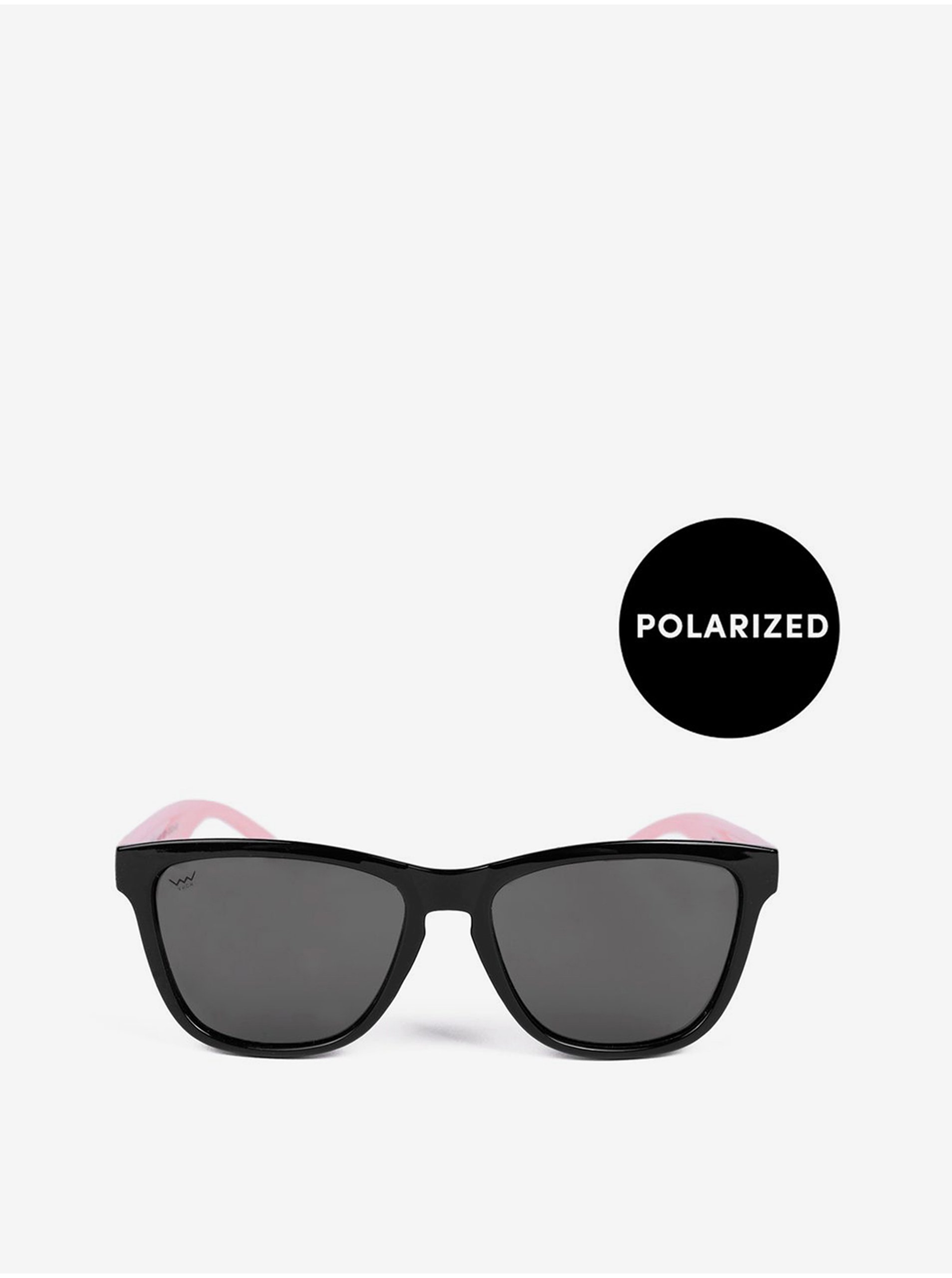 Levně Růžovo-černé dámské polarizační sluneční brýle VUCH Tilly