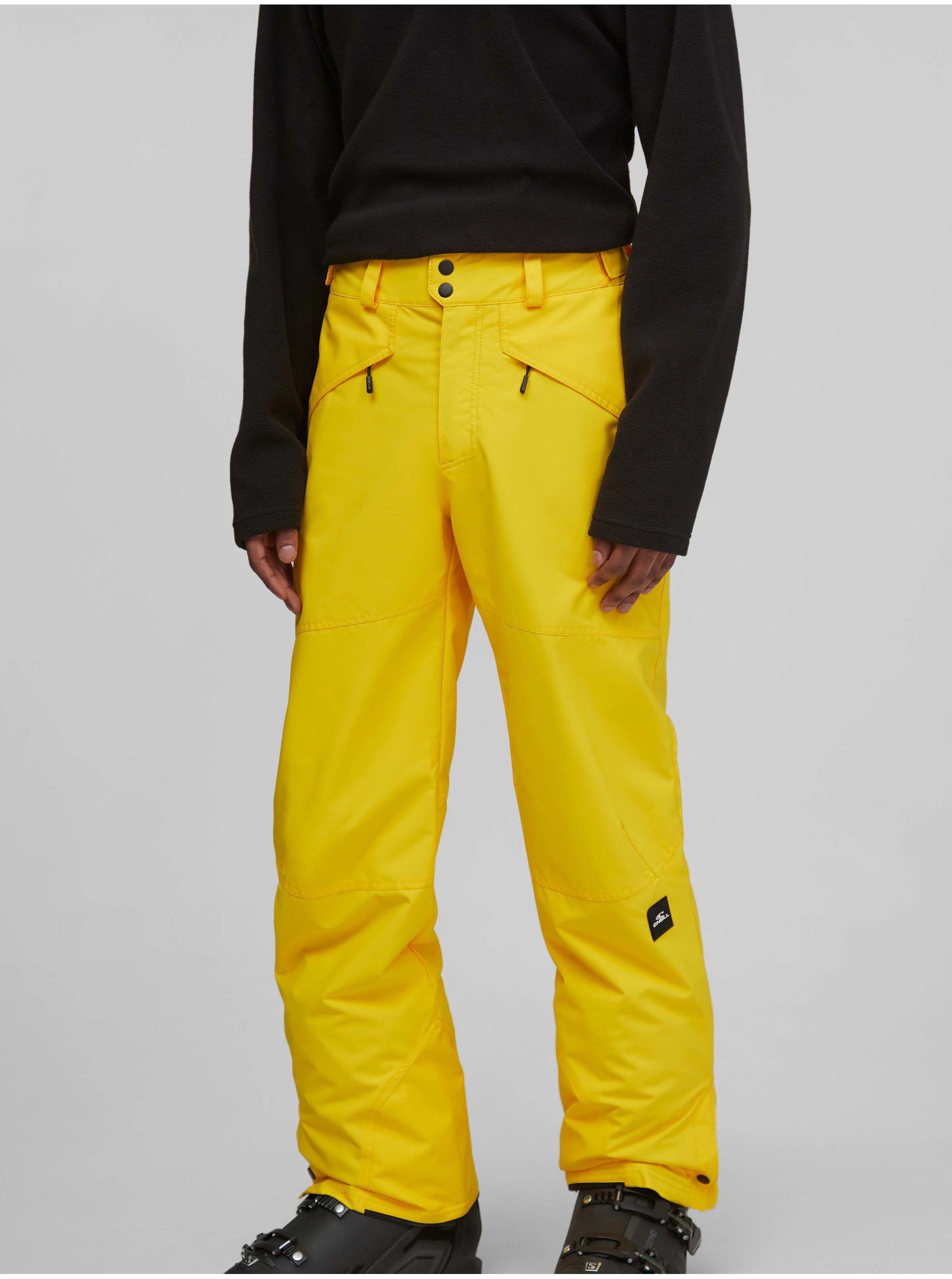 Lacno Žlté pánske športové zimné nohavice O'Neill