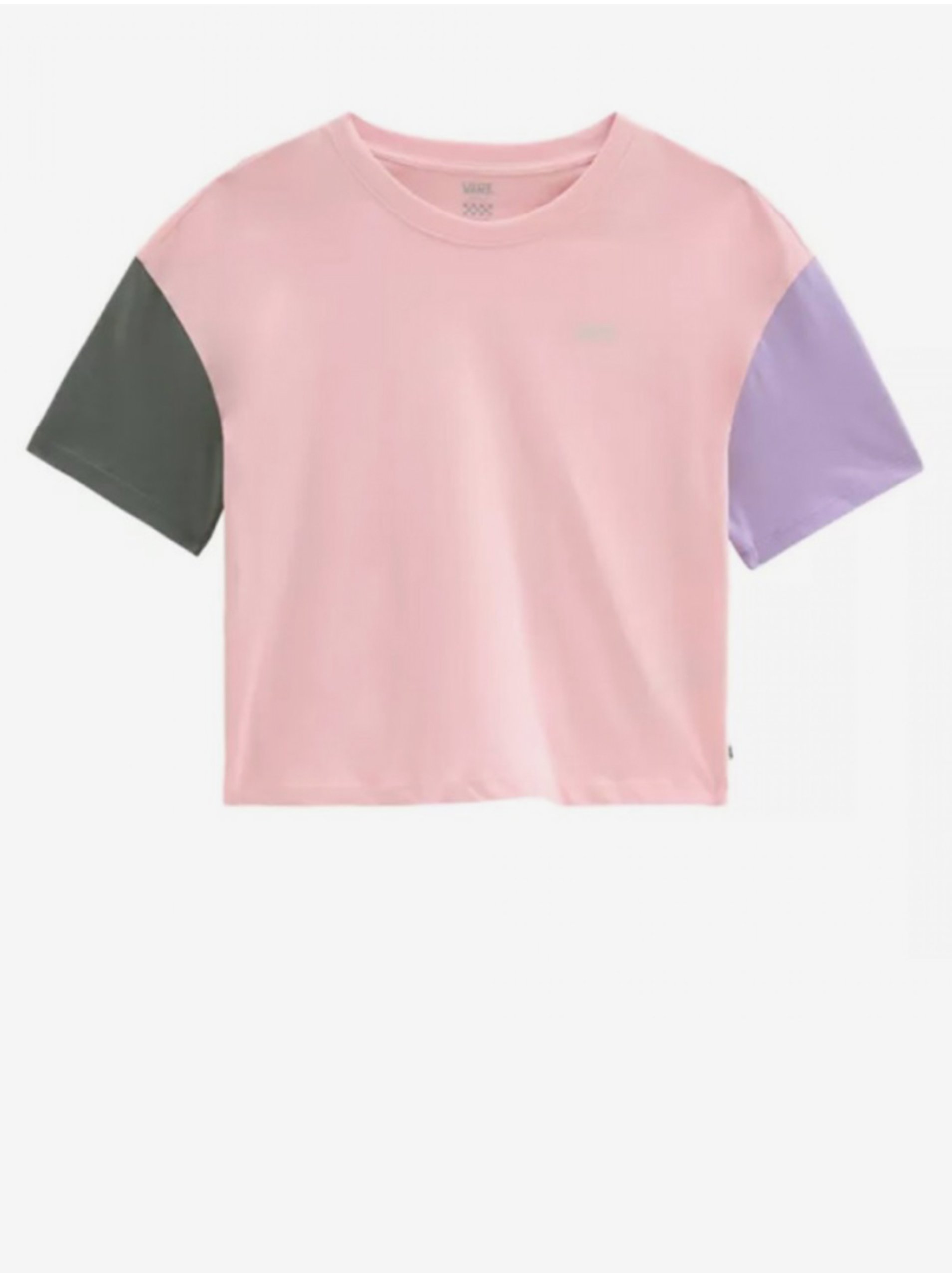 Levně Růžové dámské crop top tričko Vans