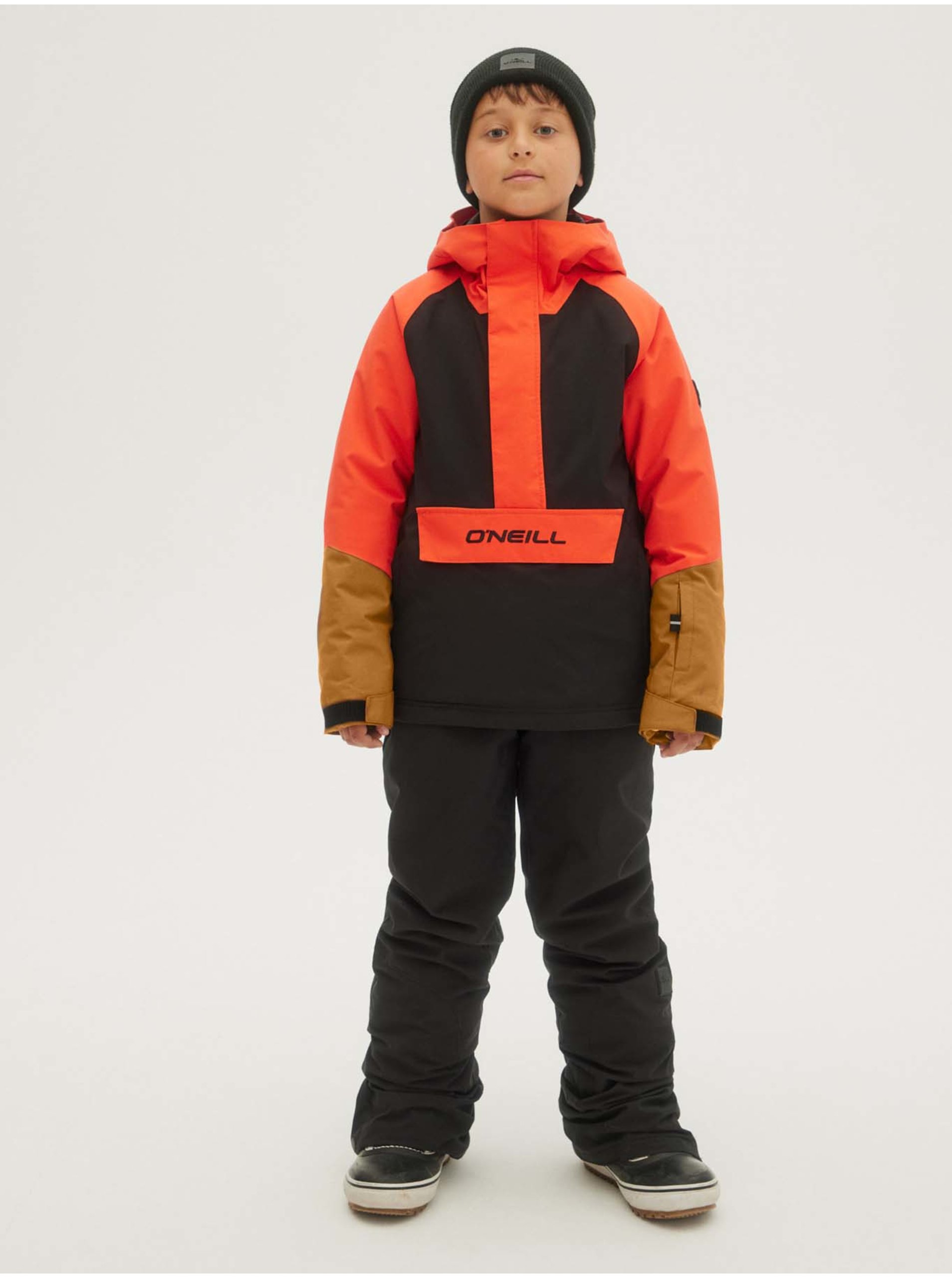 E-shop Oranžovo-čierna chlapčenská bunda O'Neill