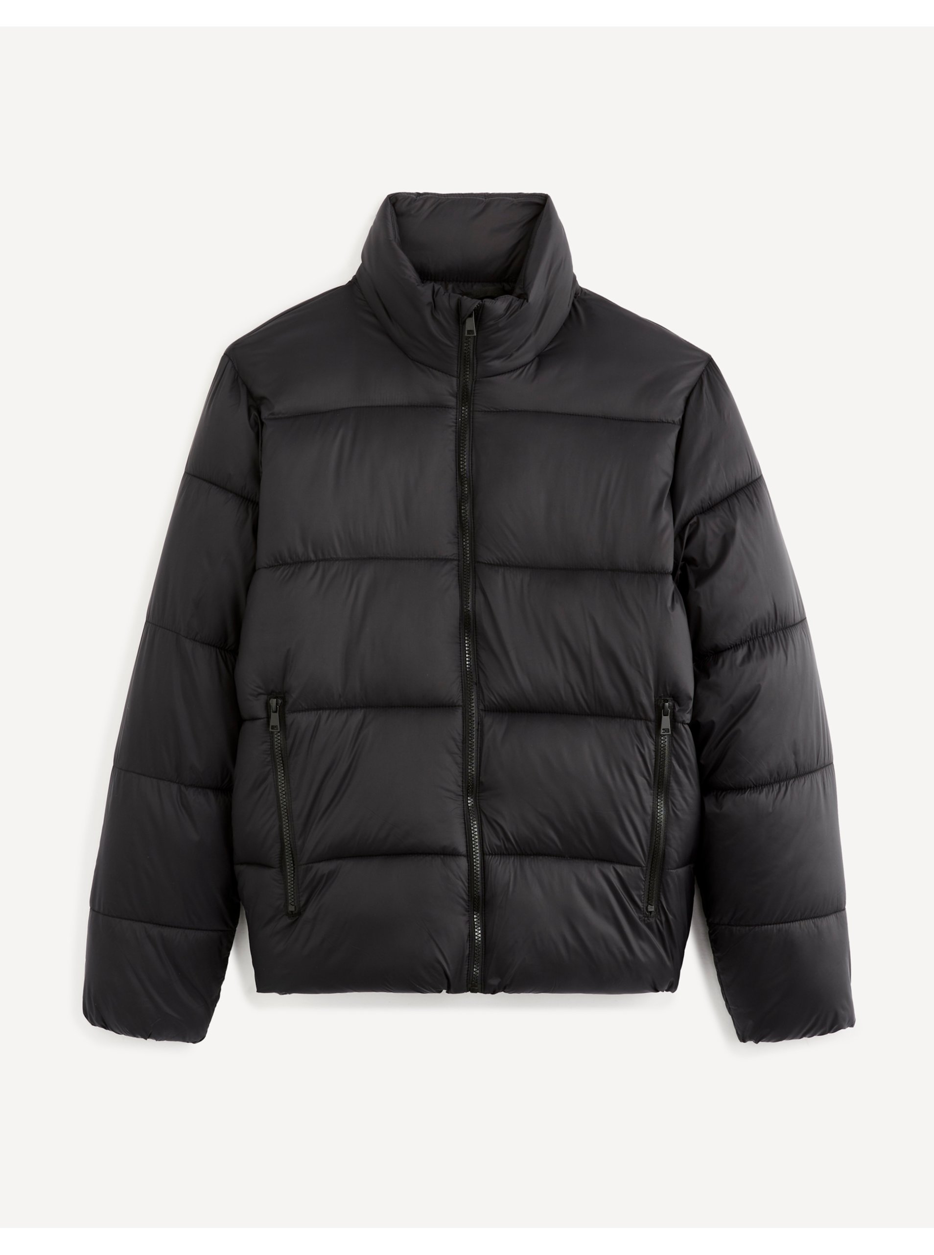 E-shop Černá pánská prošívaná zimní bunda Celio Vusun