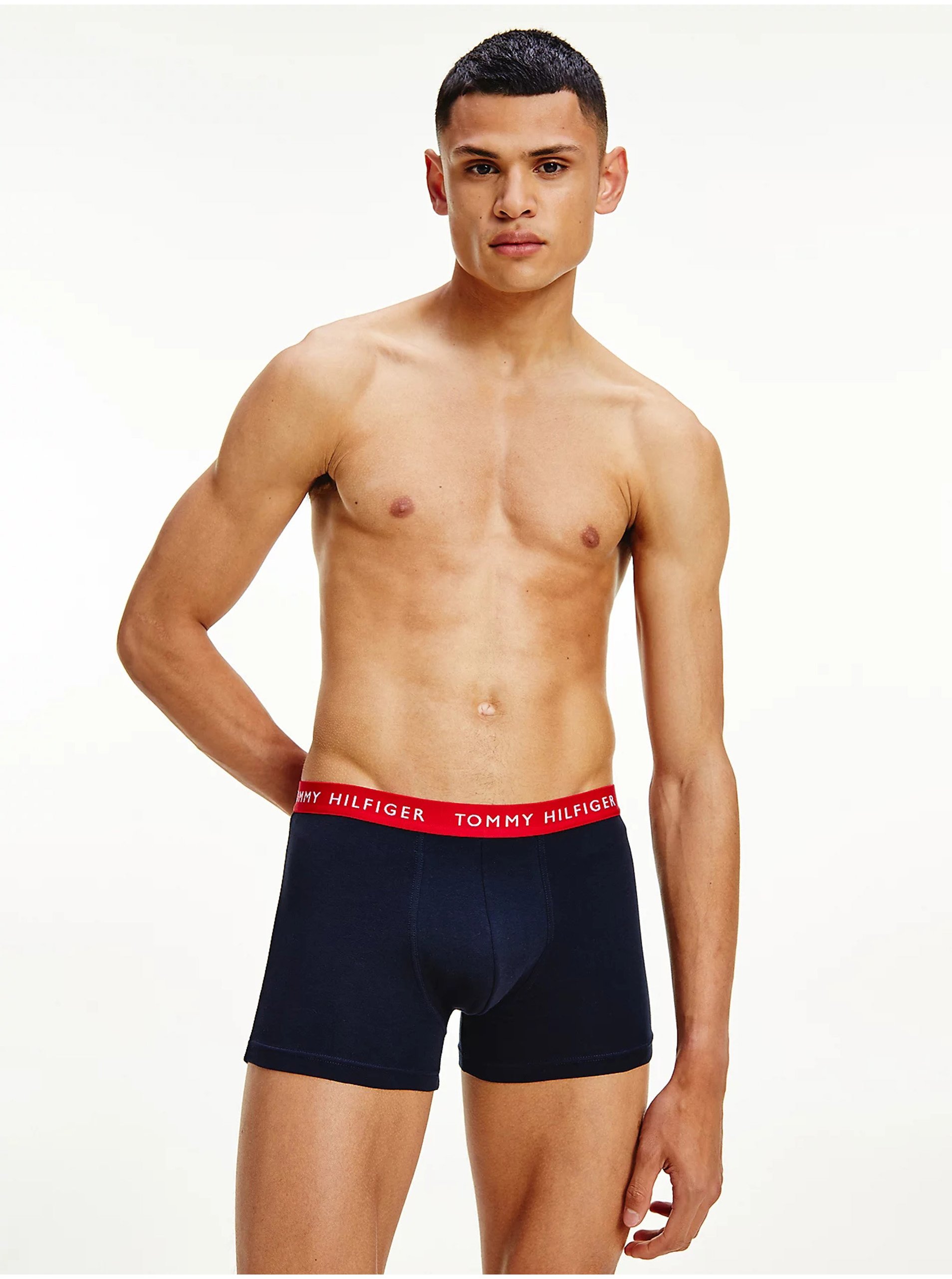 E-shop Sada troch čiernych pánskych boxerok Tommy Hilfiger Underwear