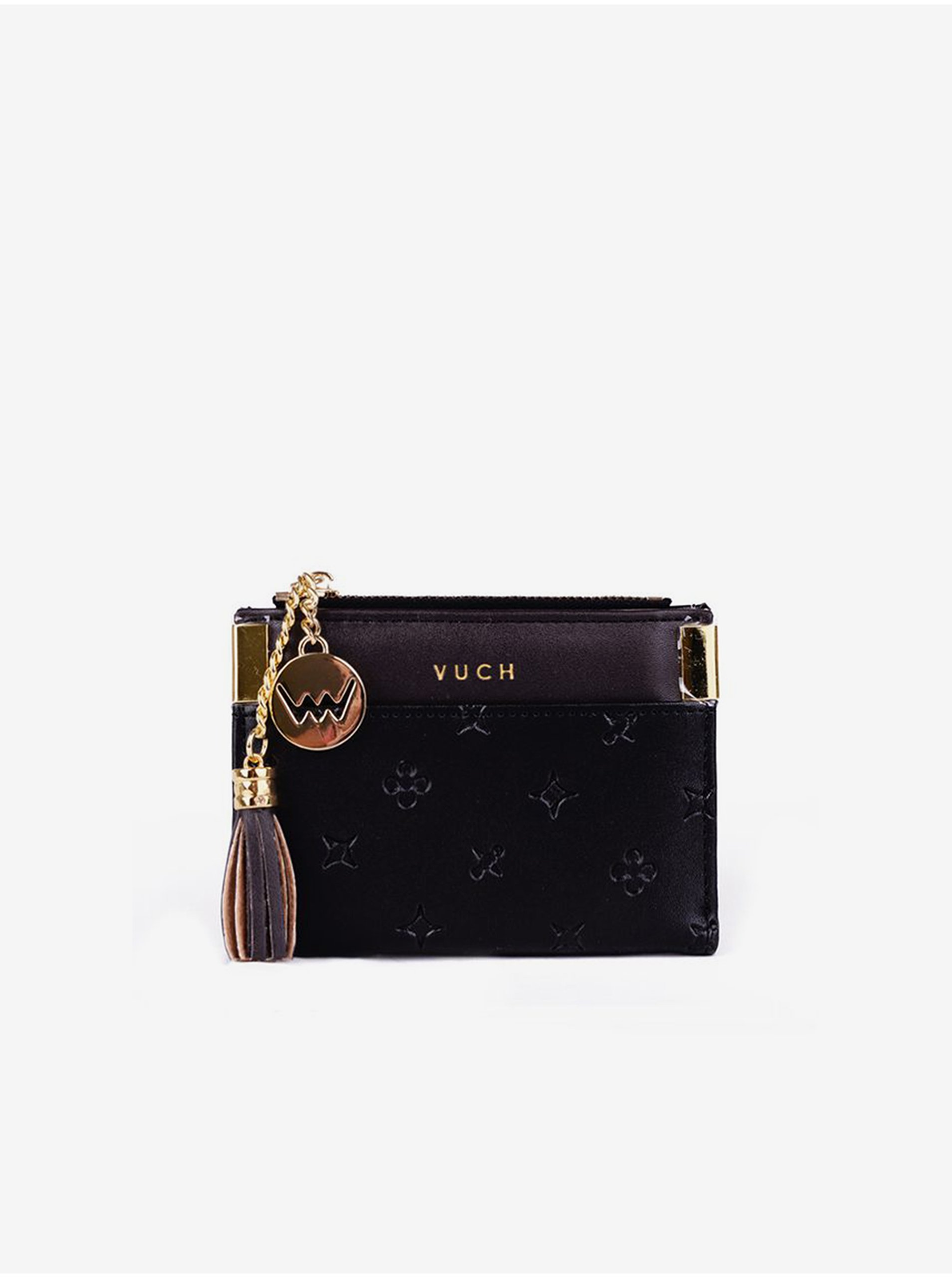 E-shop Růžovo-černá dámská vzorovaná peněženka Vuch Shuri