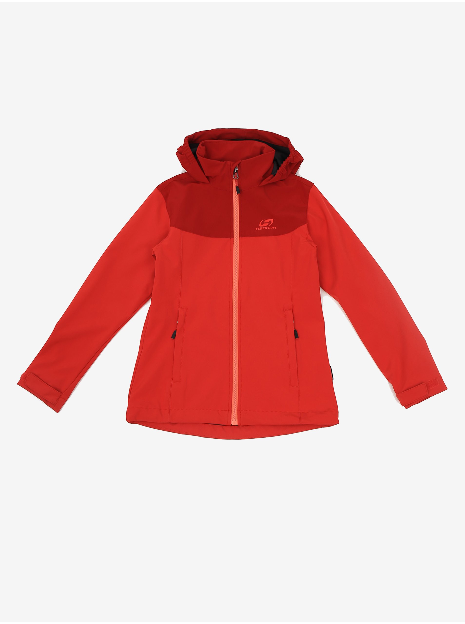E-shop Červená dievčenská softshellová vodeodolná bunda Hannah Abona