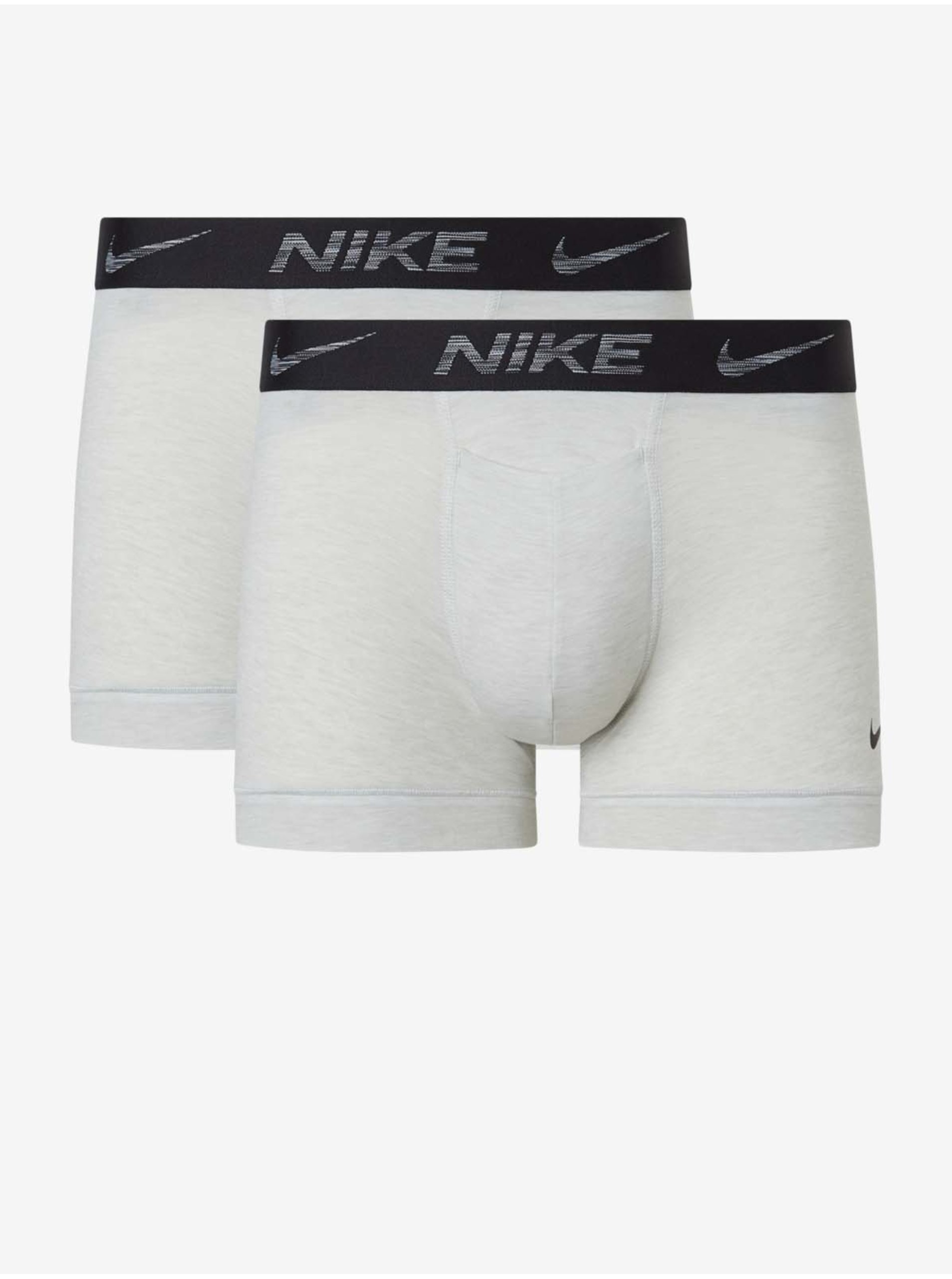 Levně Sada dvou pánských boxerek ve světle šedé barvě Nike