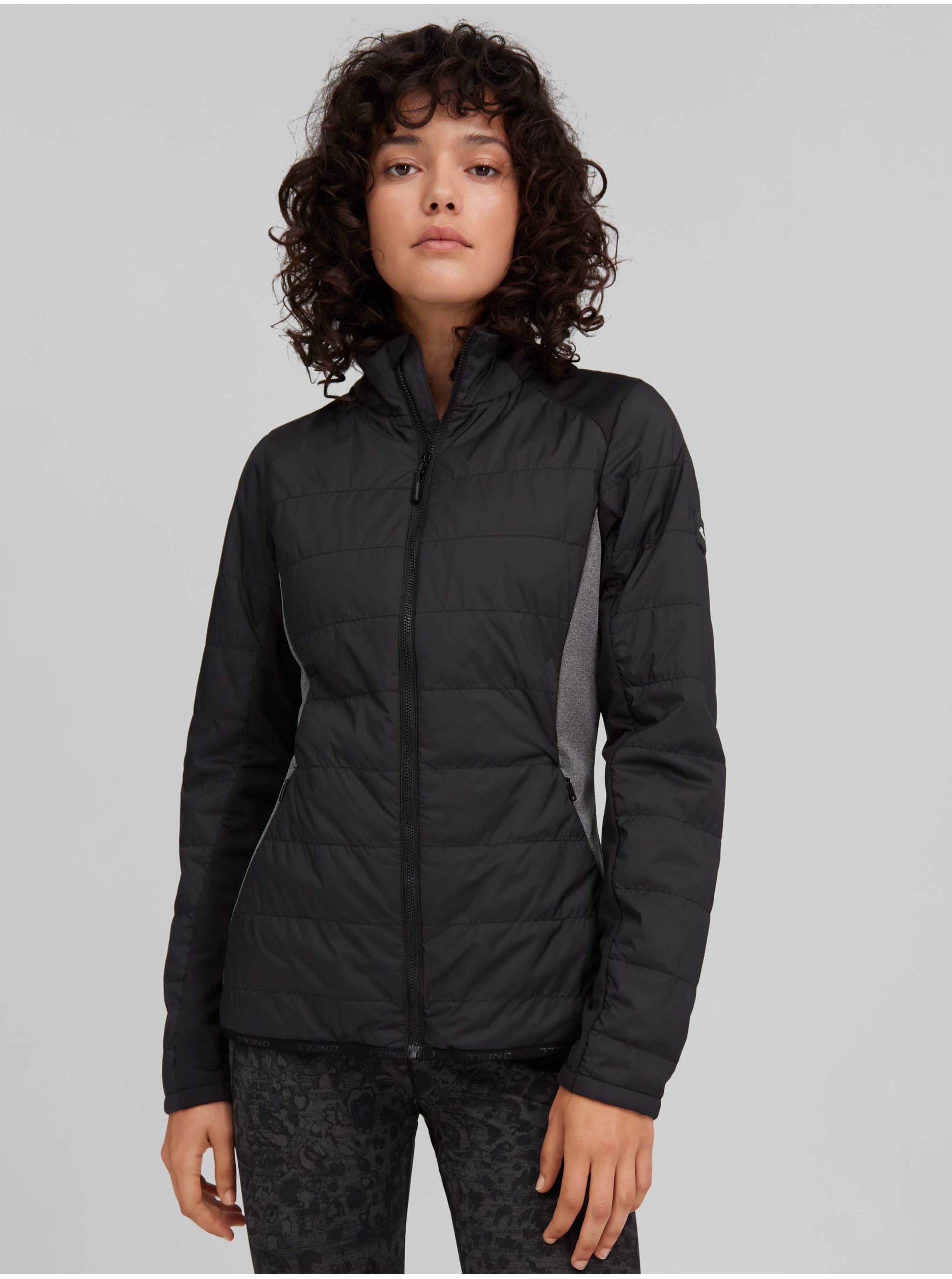 Lacno Čierna dámska prešívaná športová bunda O'Neill Light Insulator Jacket