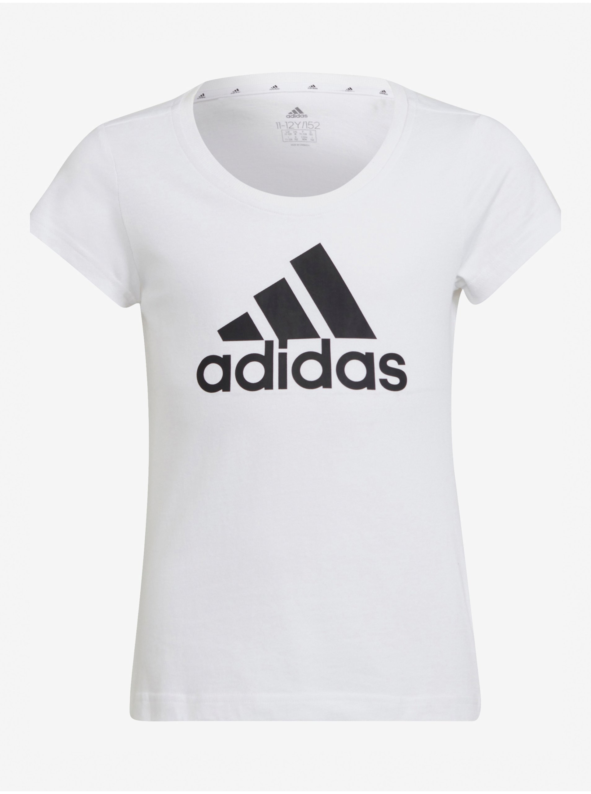 Levně Bílé holčičí tričko adidas Performance