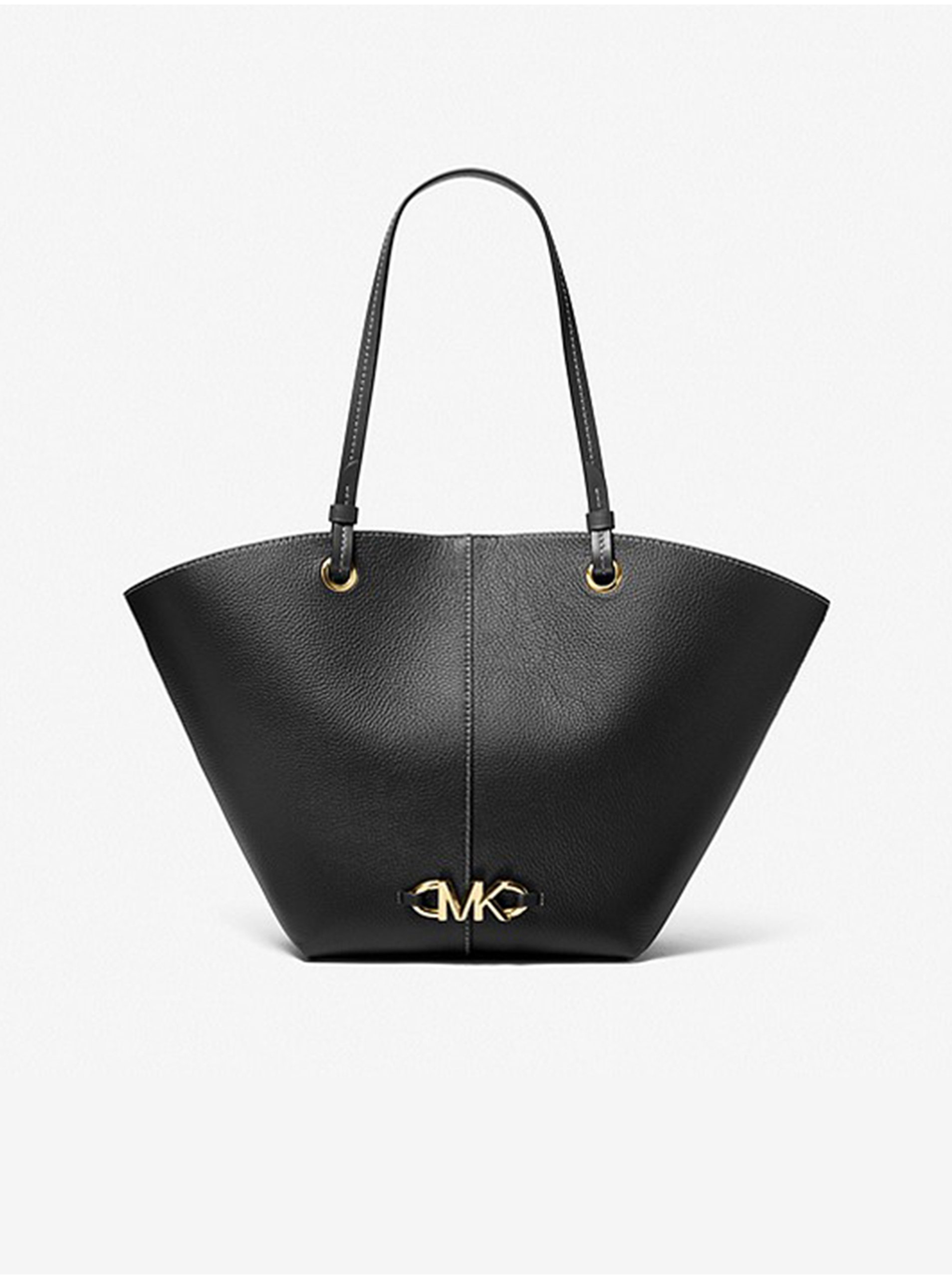 Lacno Čierny kožený shopper Michael Kors