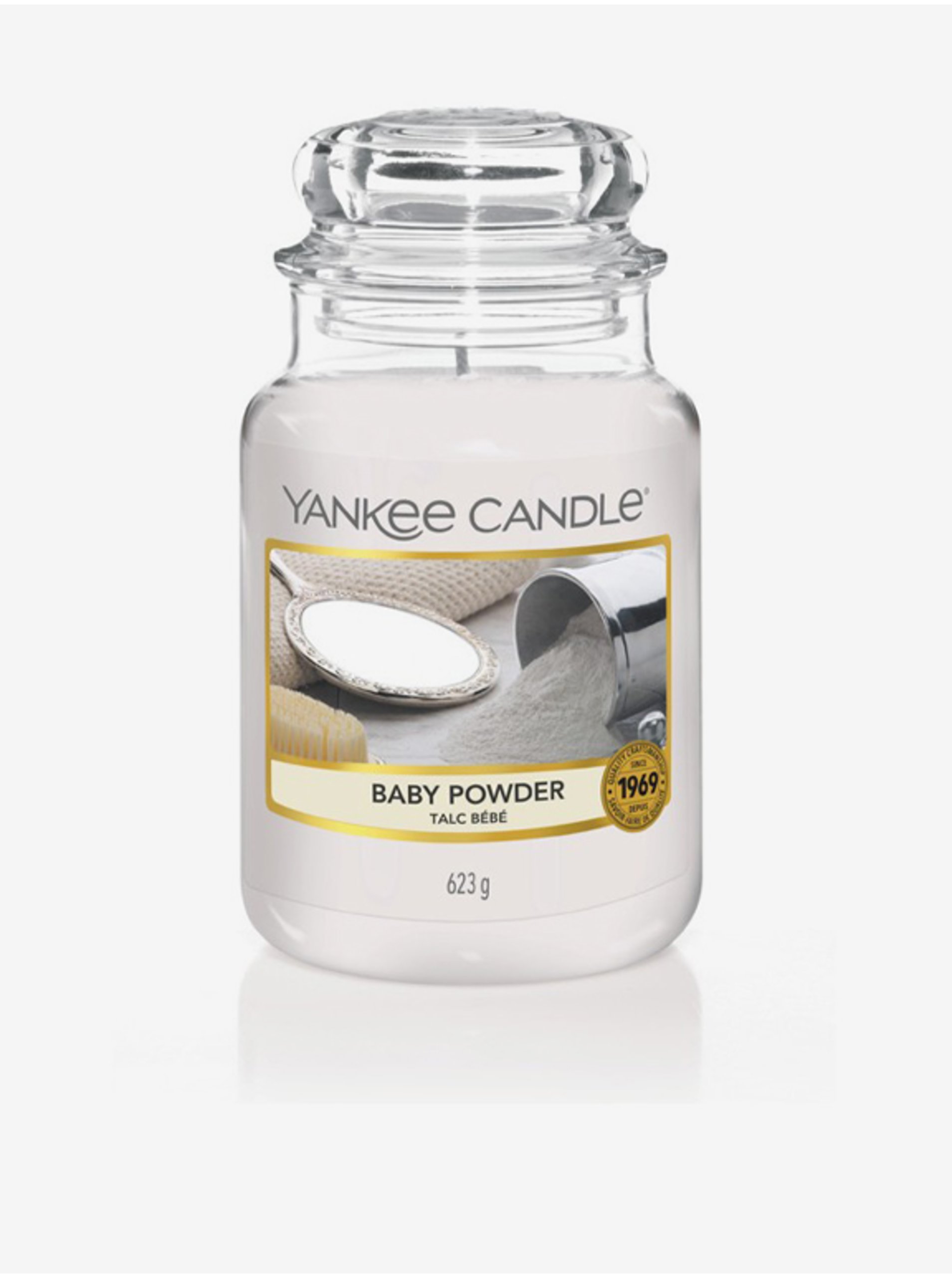 Lacno Vonná sviečka Yankee Candle Baby Powder (Classic Veľká)