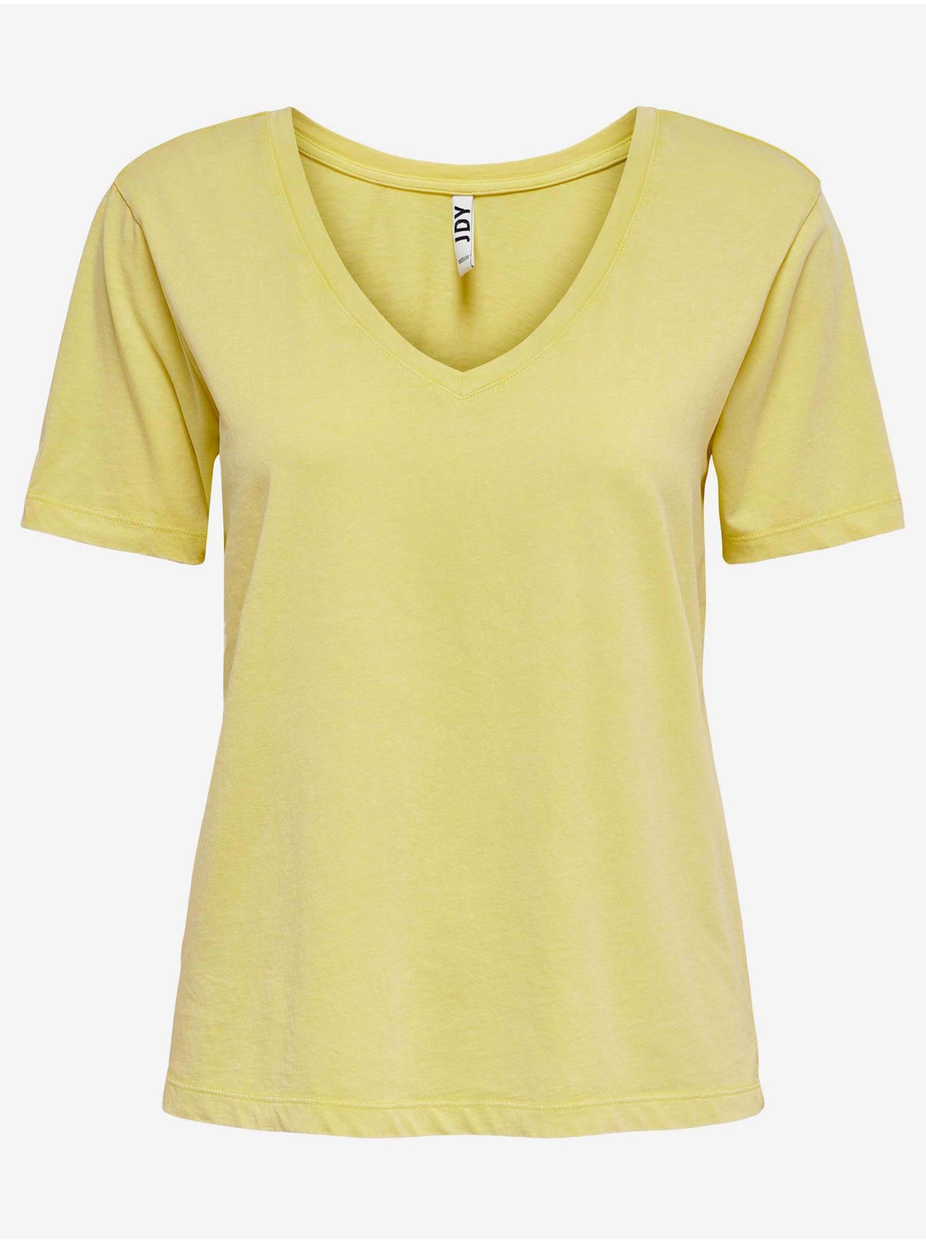 E-shop Žluté basic tričko JDY Farock