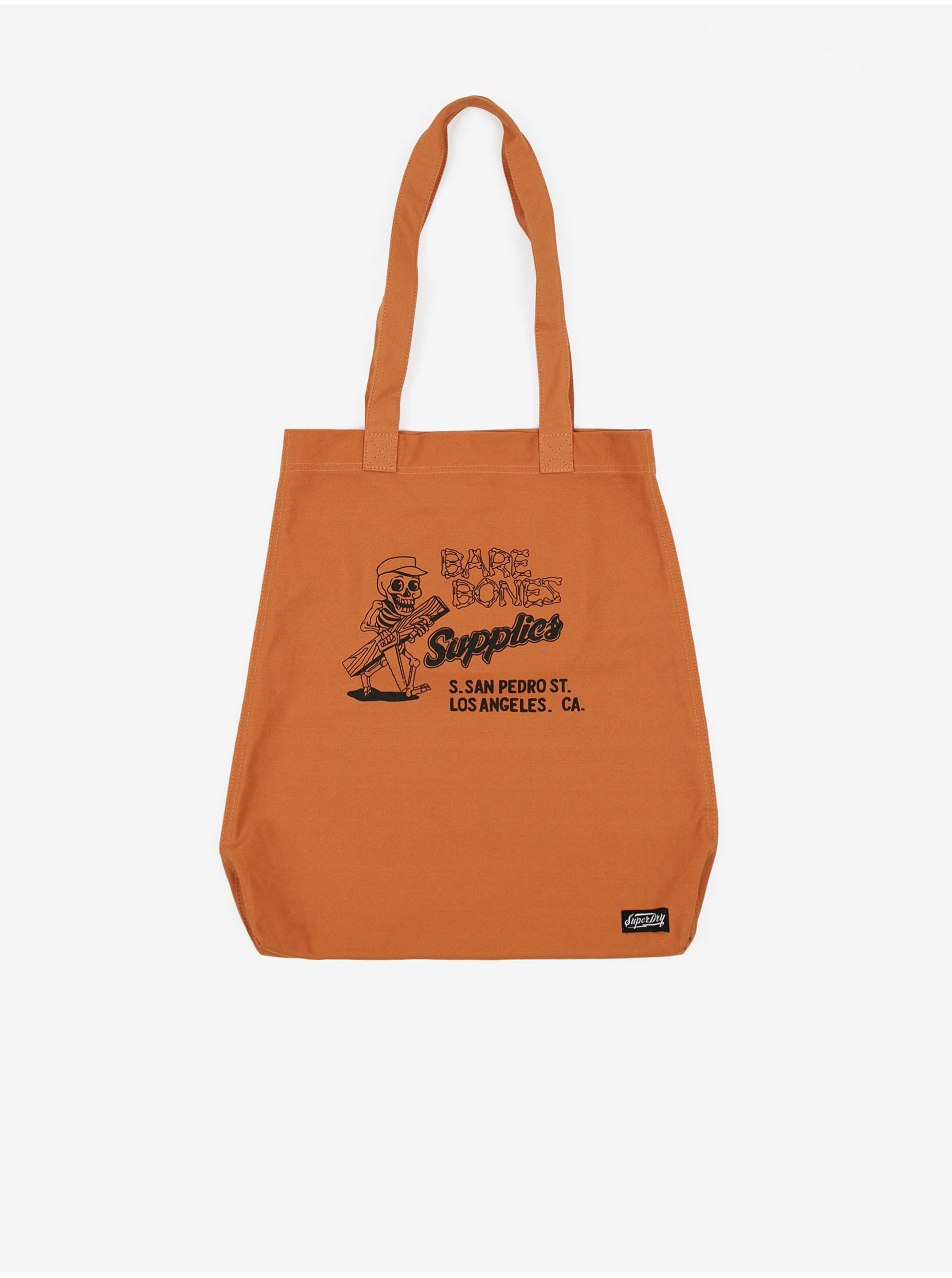 E-shop Oranžová dámska taška Superdry Elsie Canvas Graphic Tote