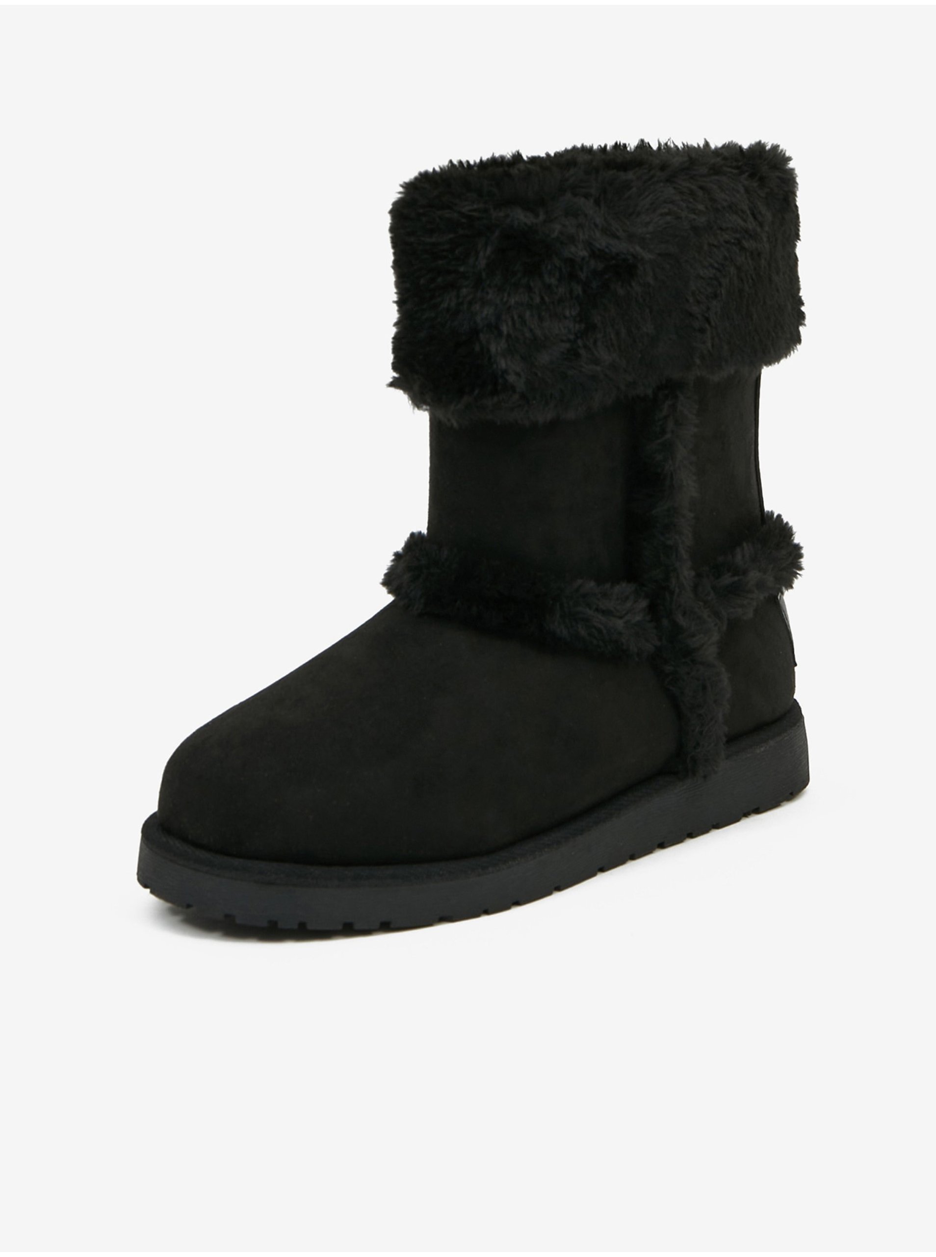 Levně Černé holčičí zimní boty v semišové úpravě Levi's® Tide