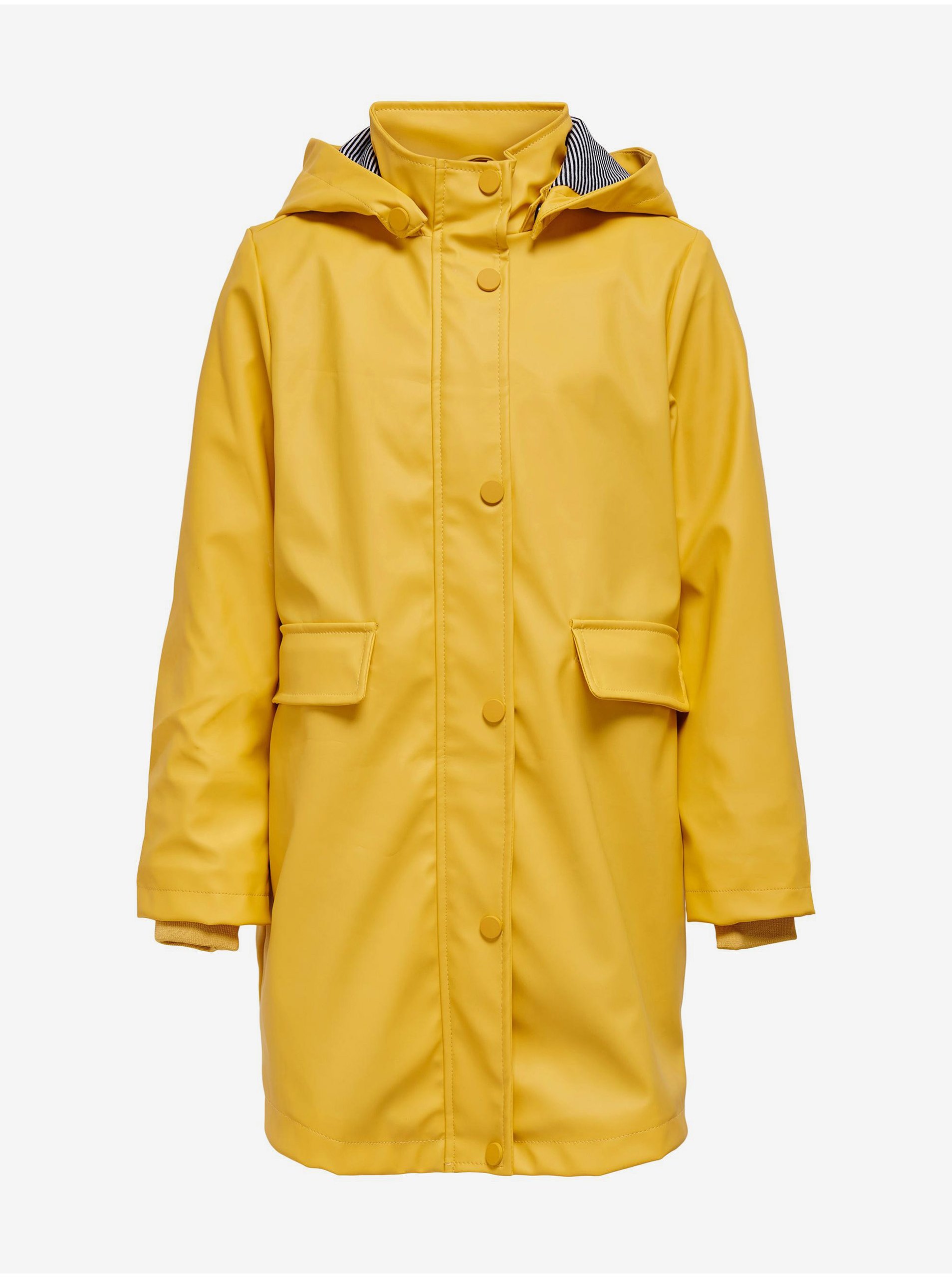 E-shop Žltá dievčenská nepromokavá bunda ONLY Stationa