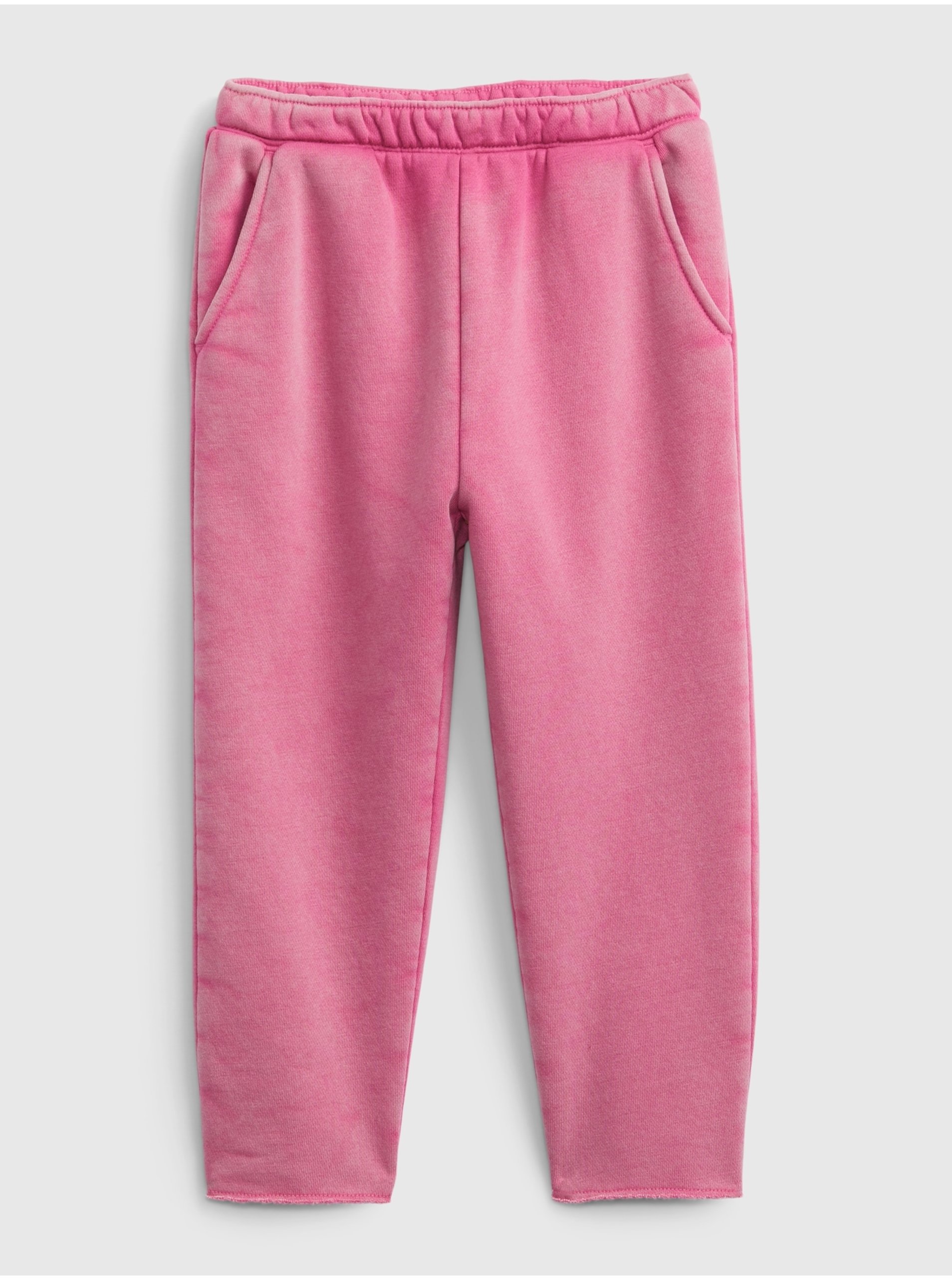 E-shop Ružové dievčenské tepláky batikované GAP