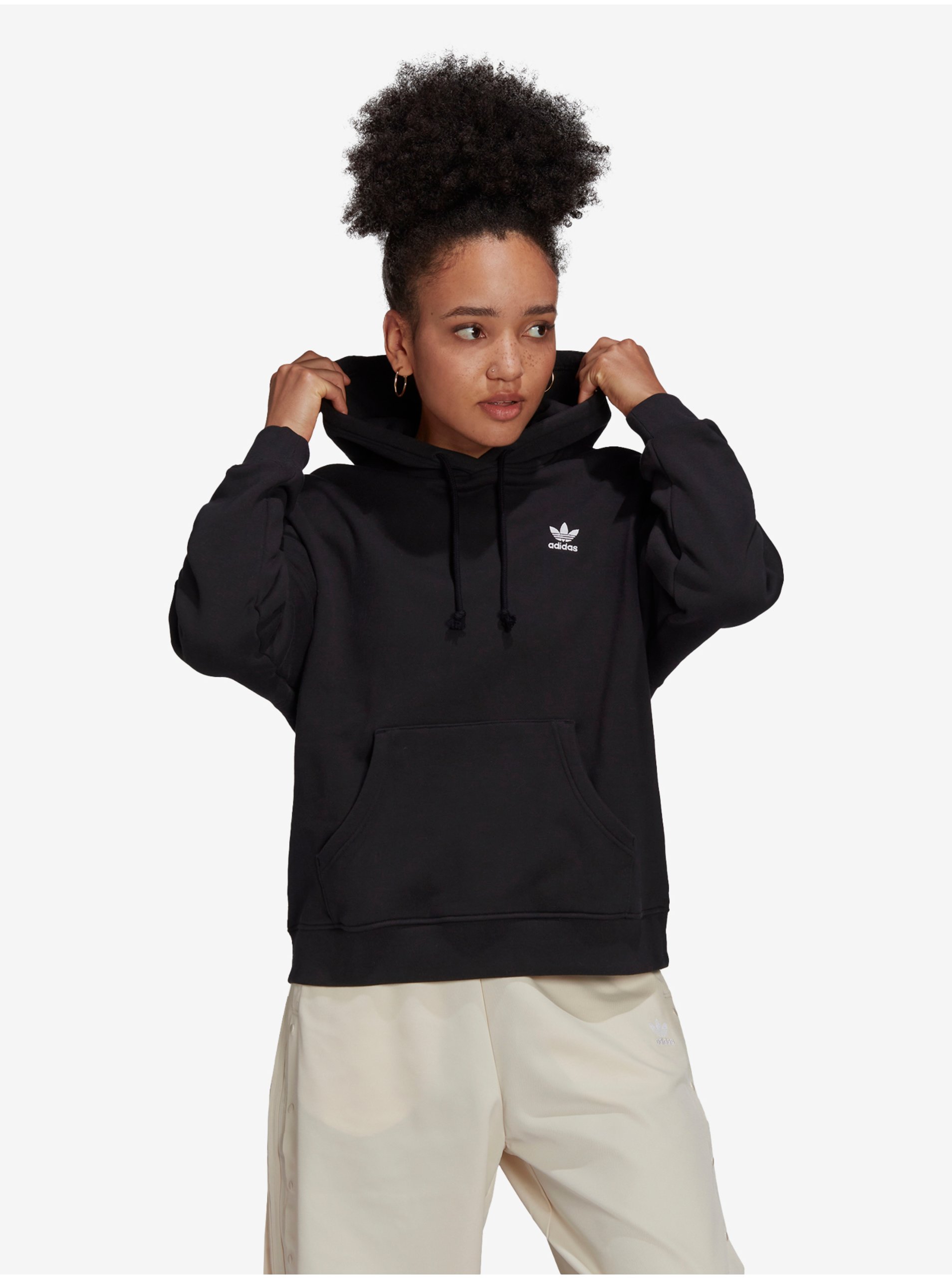 E-shop Černá dámská mikina s kapucí adidas Originals