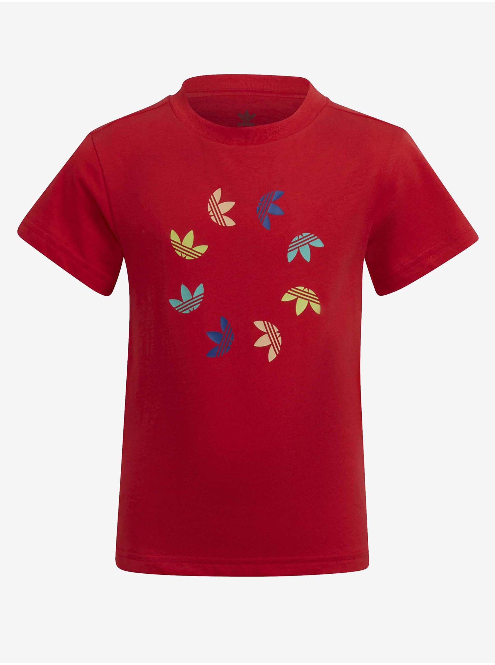 Levně Červené dětské tričko adidas Originals