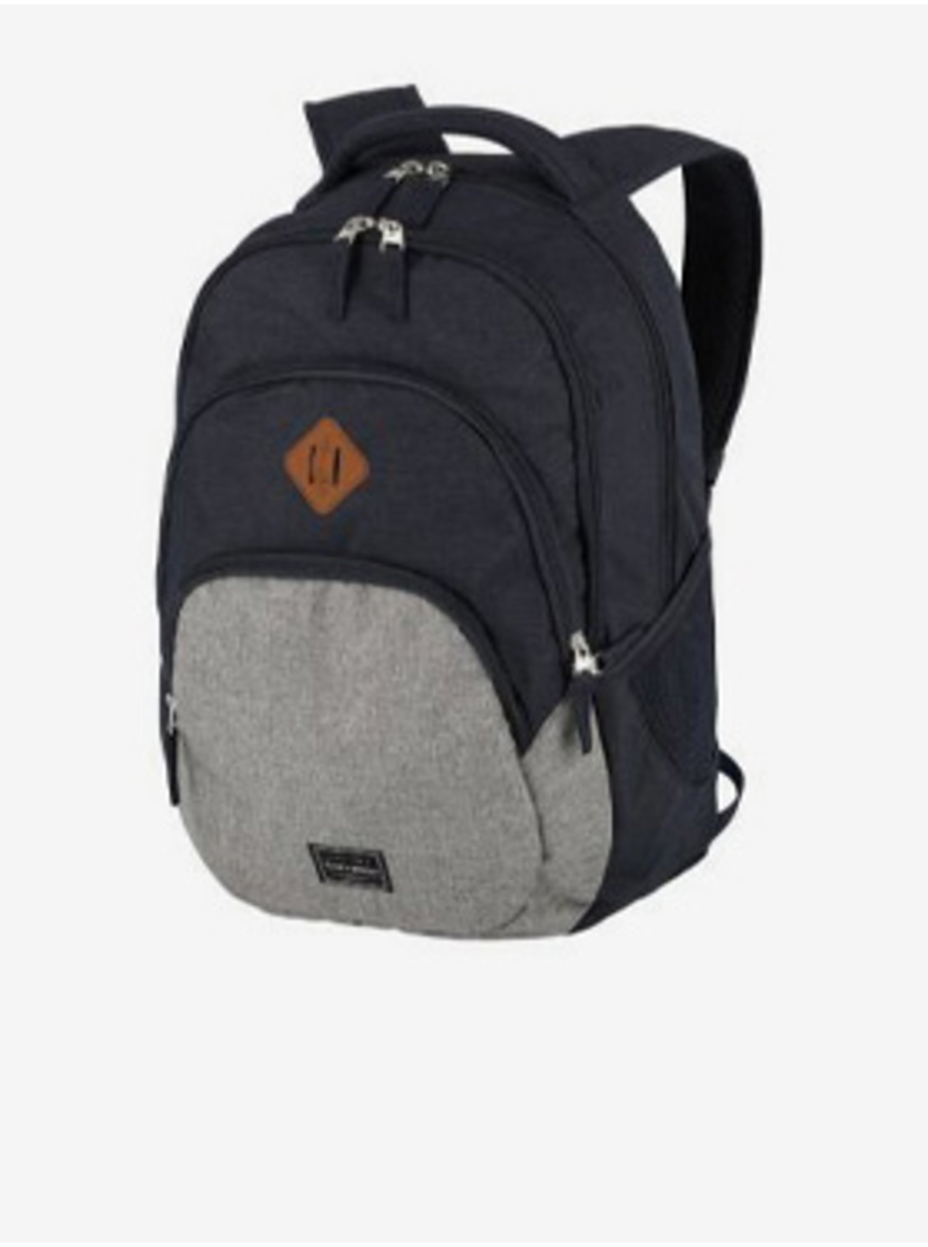 Levně Tmavě modrý batoh Travelite Basics Backpack Melange Navy/grey
