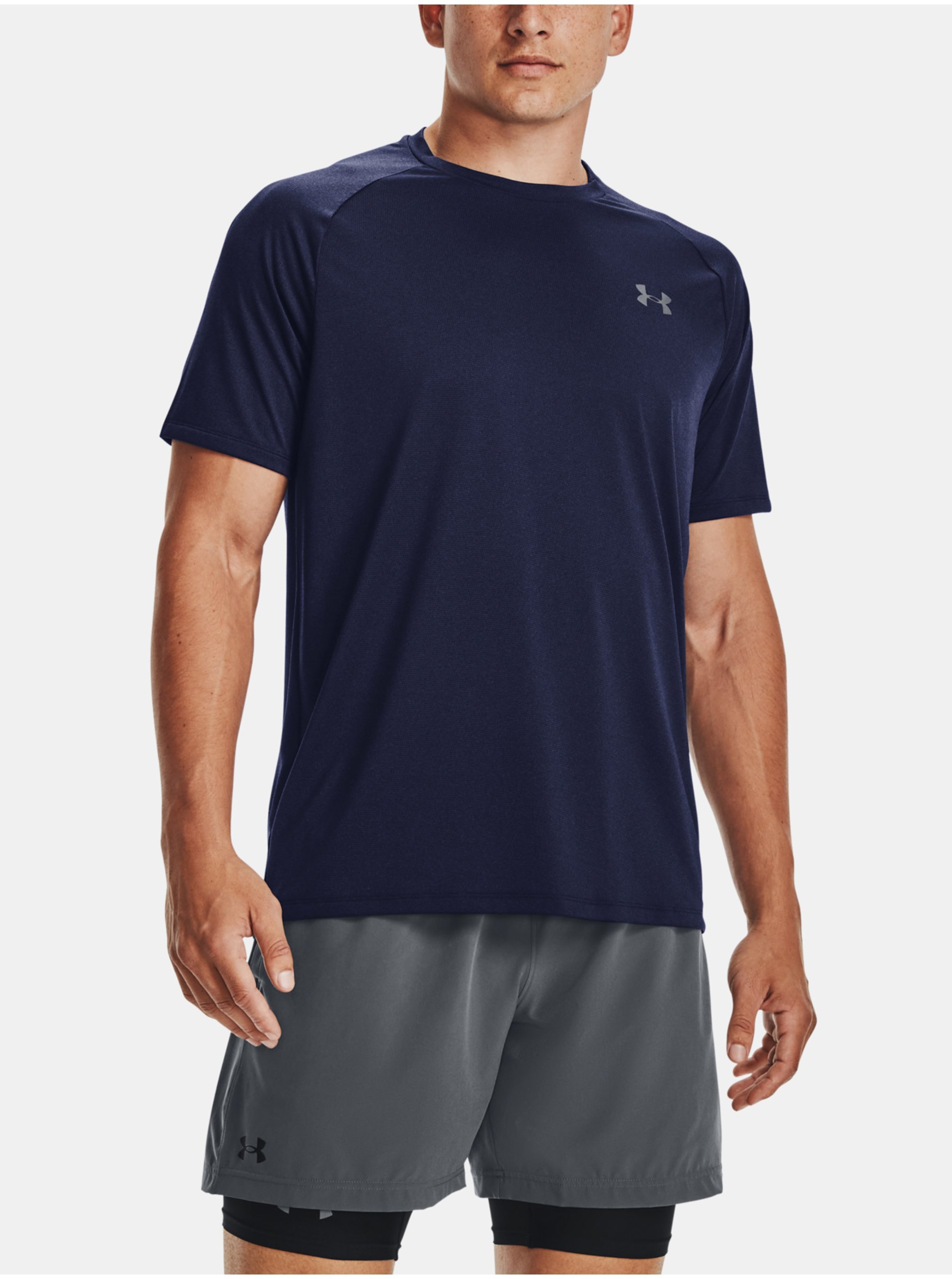 Tričko Under Armour UA Tech 2.0 SS Tee Novelty - tmavě modrá