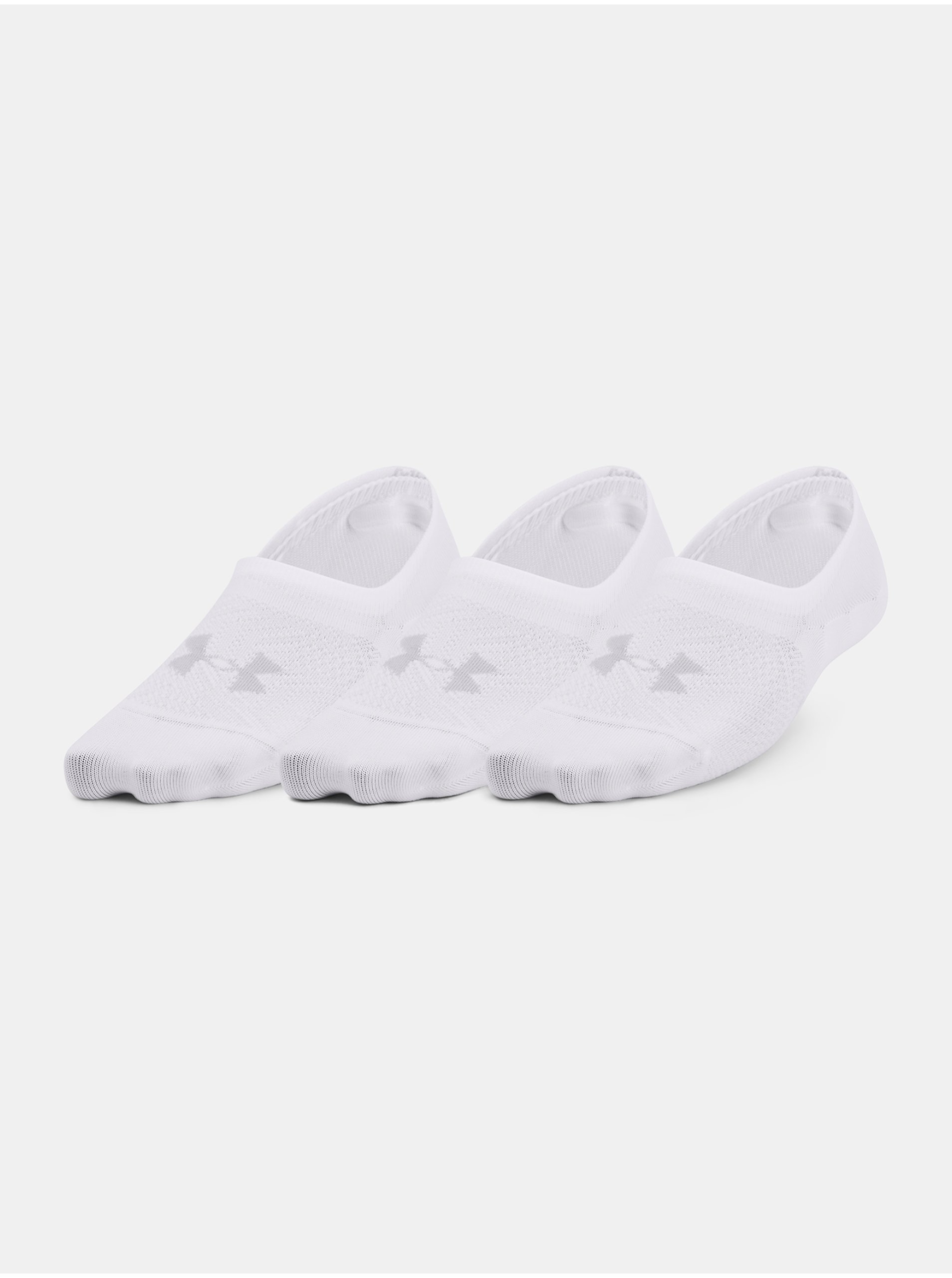 Levně Ponožky Under Armour UA Breathe Lite Ultra Low 3p - bílá