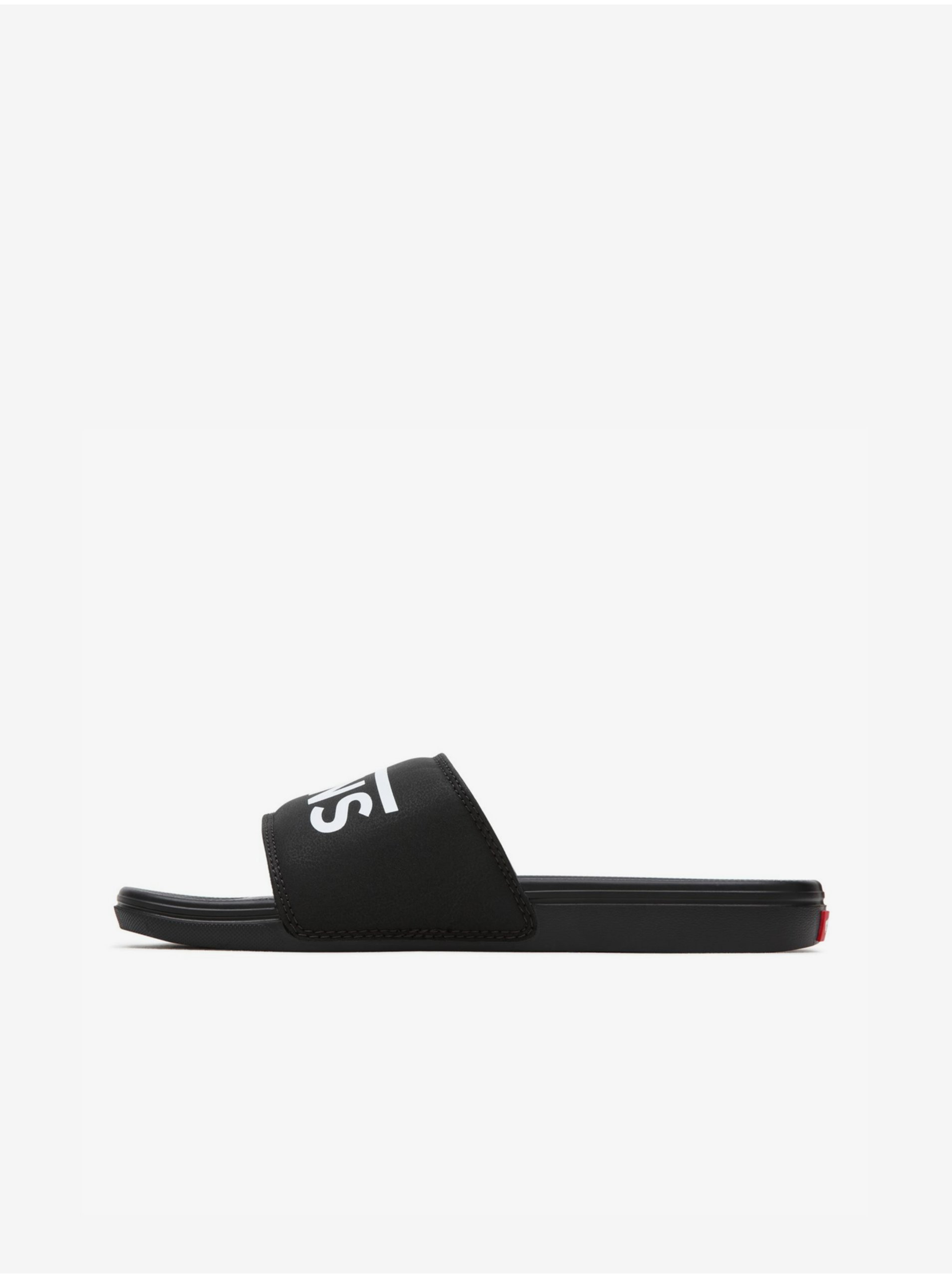 E-shop Černé pantofle s nápisem VANS La Costa