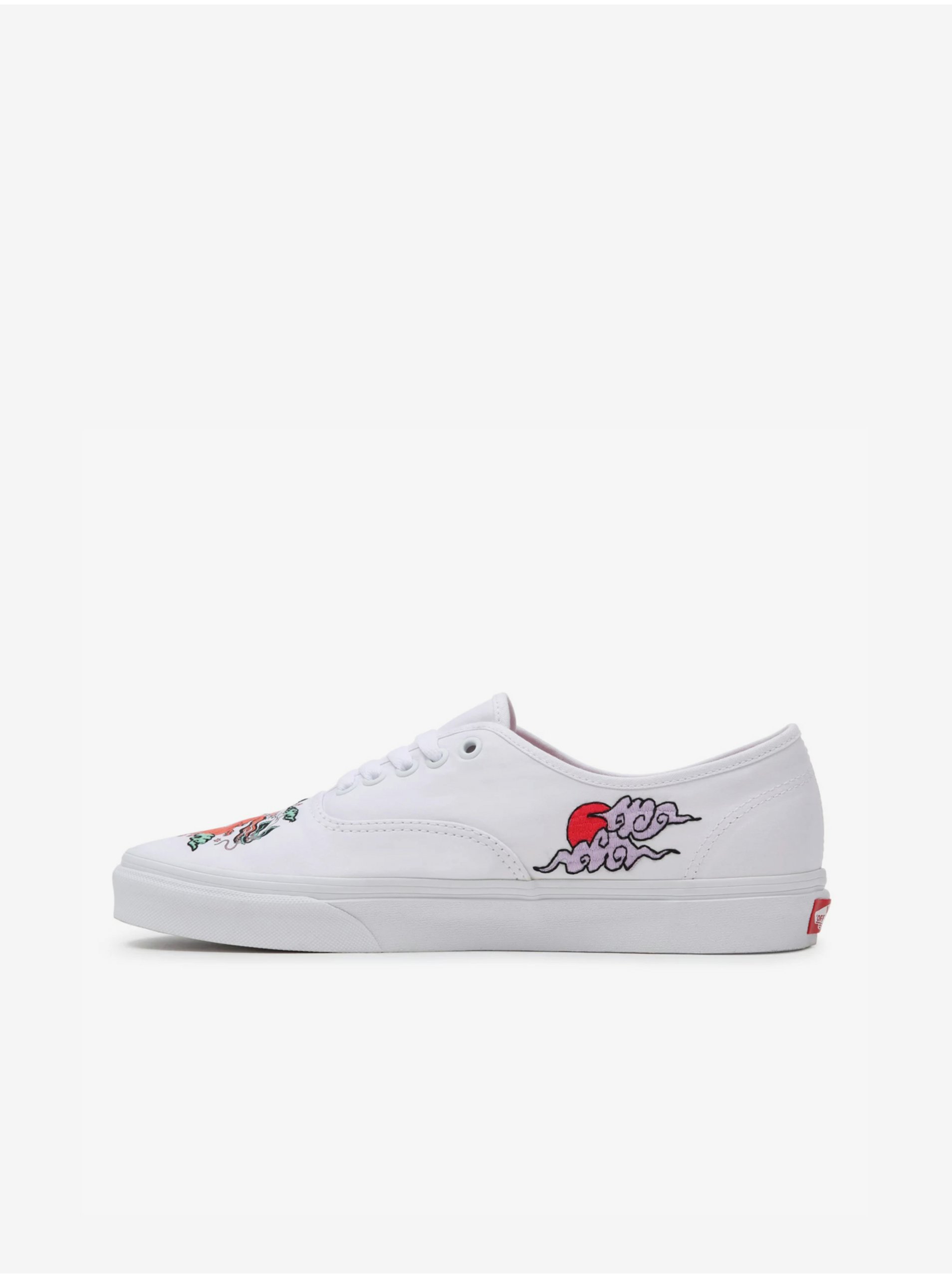 Levně Bílé vzorované tenisky VANS UA Authentic