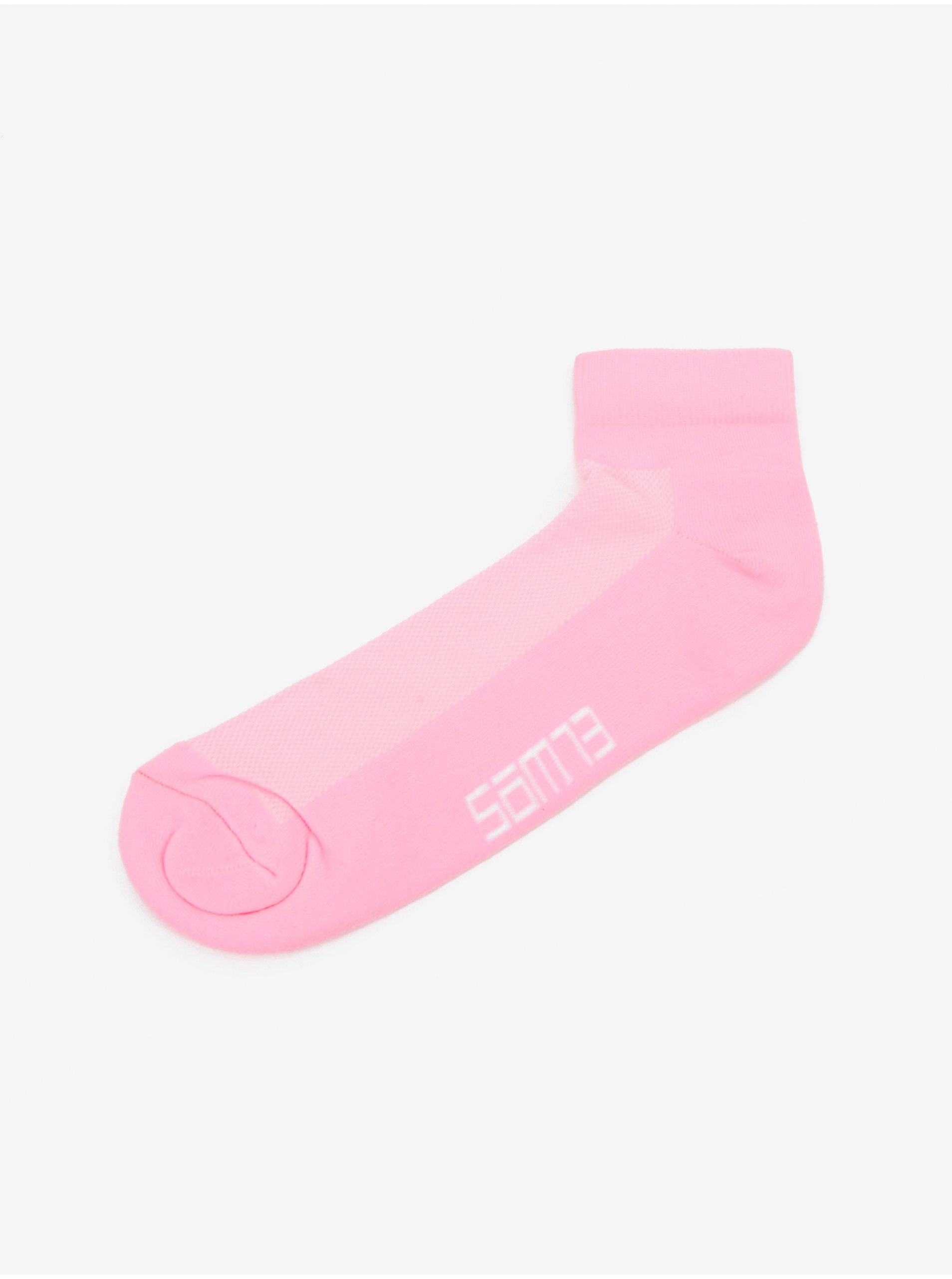 Lacno Ružové dámske členkové ponožky SAM 73