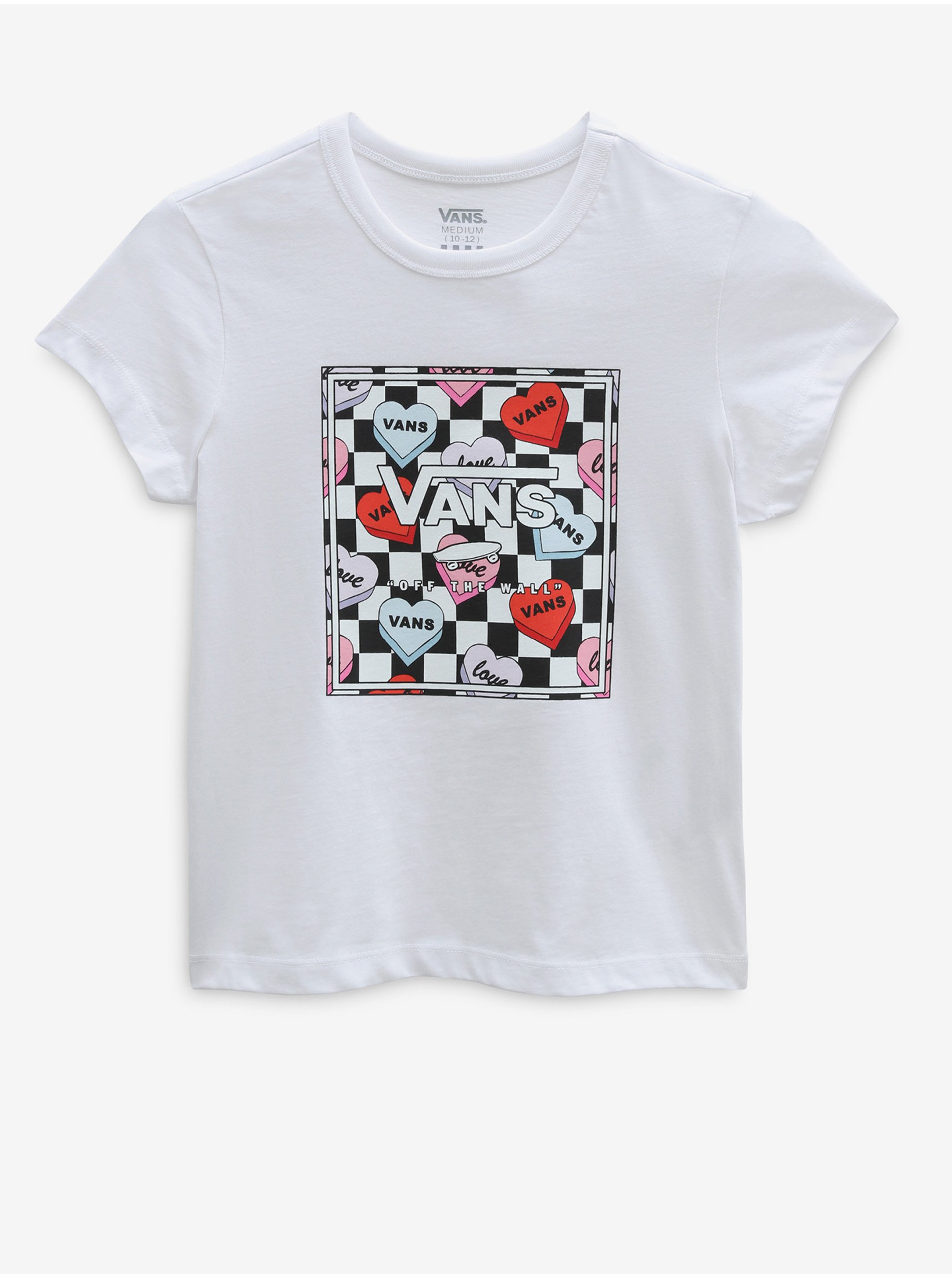 Lacno Biele detské vzorované tričko VANS Box Candy