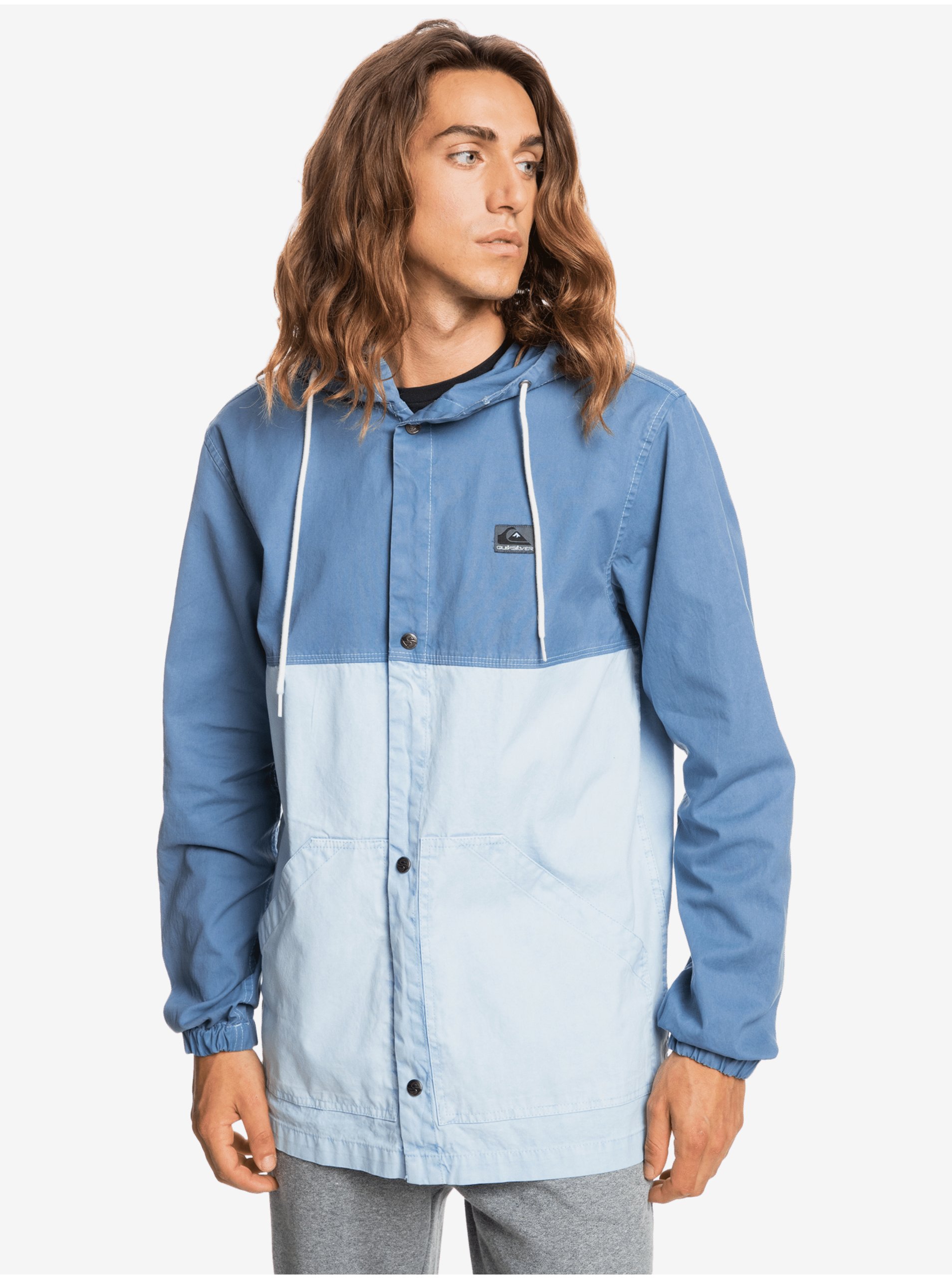 E-shop Modrá pánská lehká džínová bunda Quiksilver Natural Dyed Or Dyed