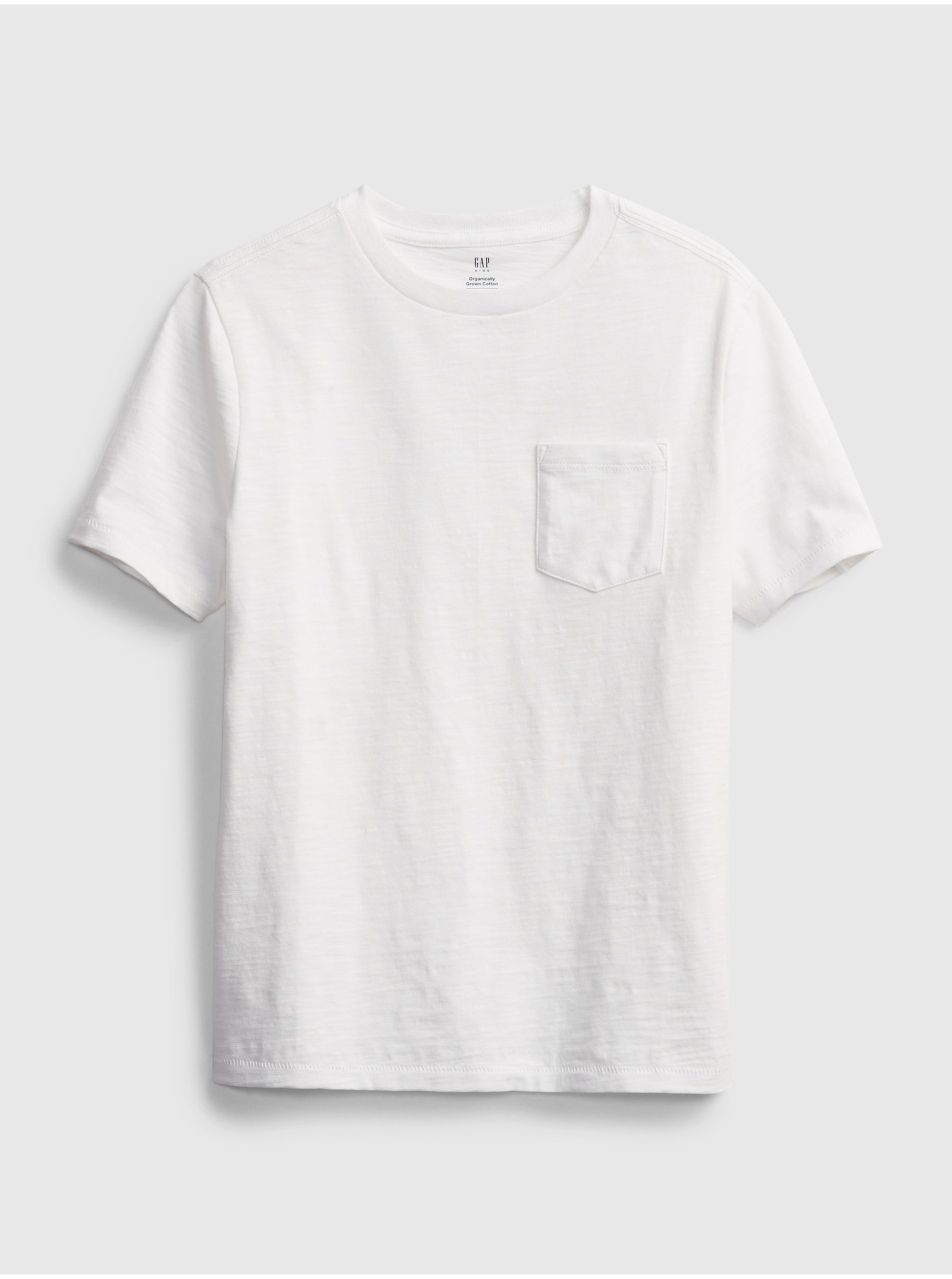 E-shop Bílé klučičí polo tričko GAPorganická bavlna