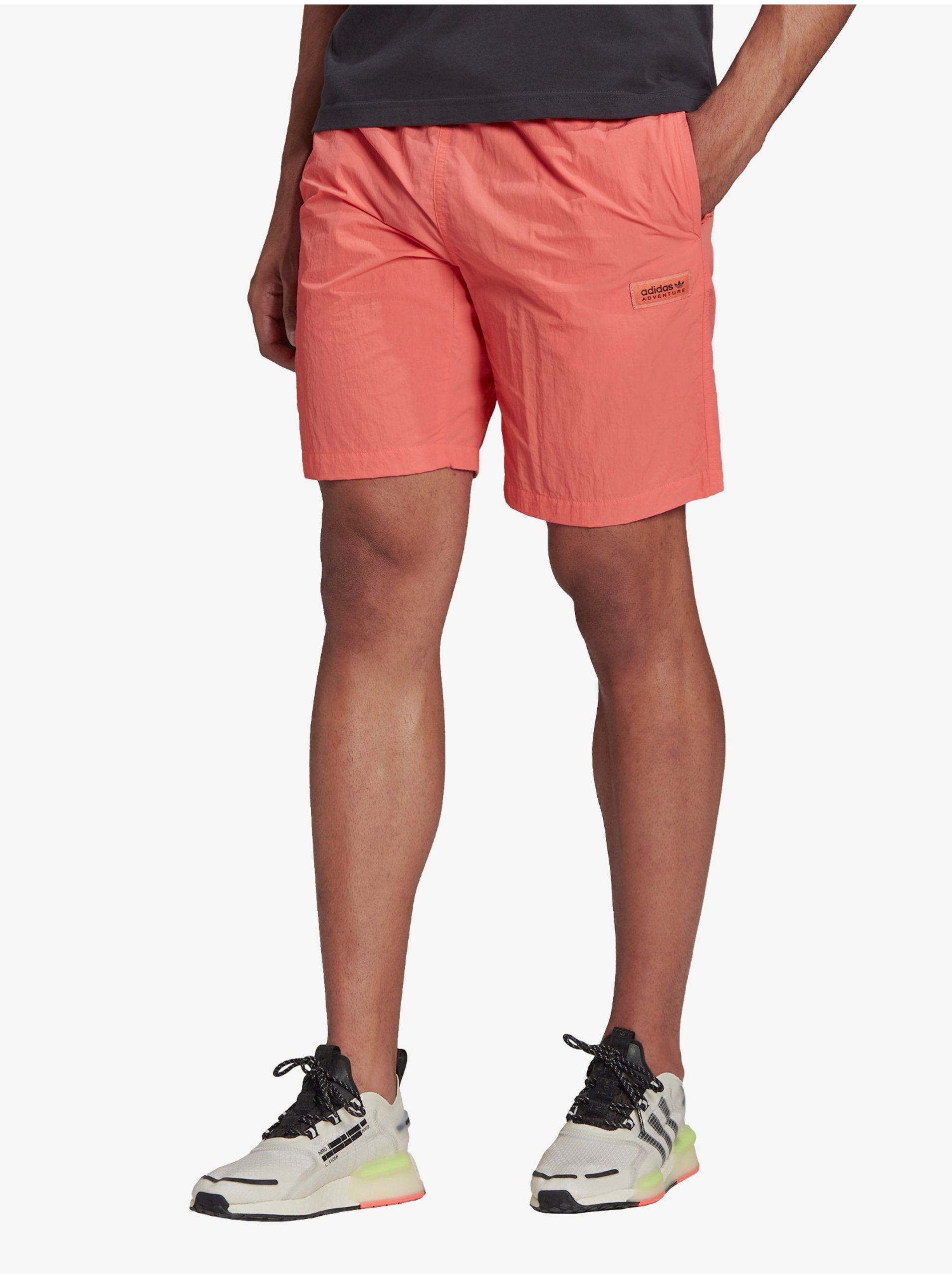 E-shop Ružové pánske kraťasy s opaskom adidas Originals