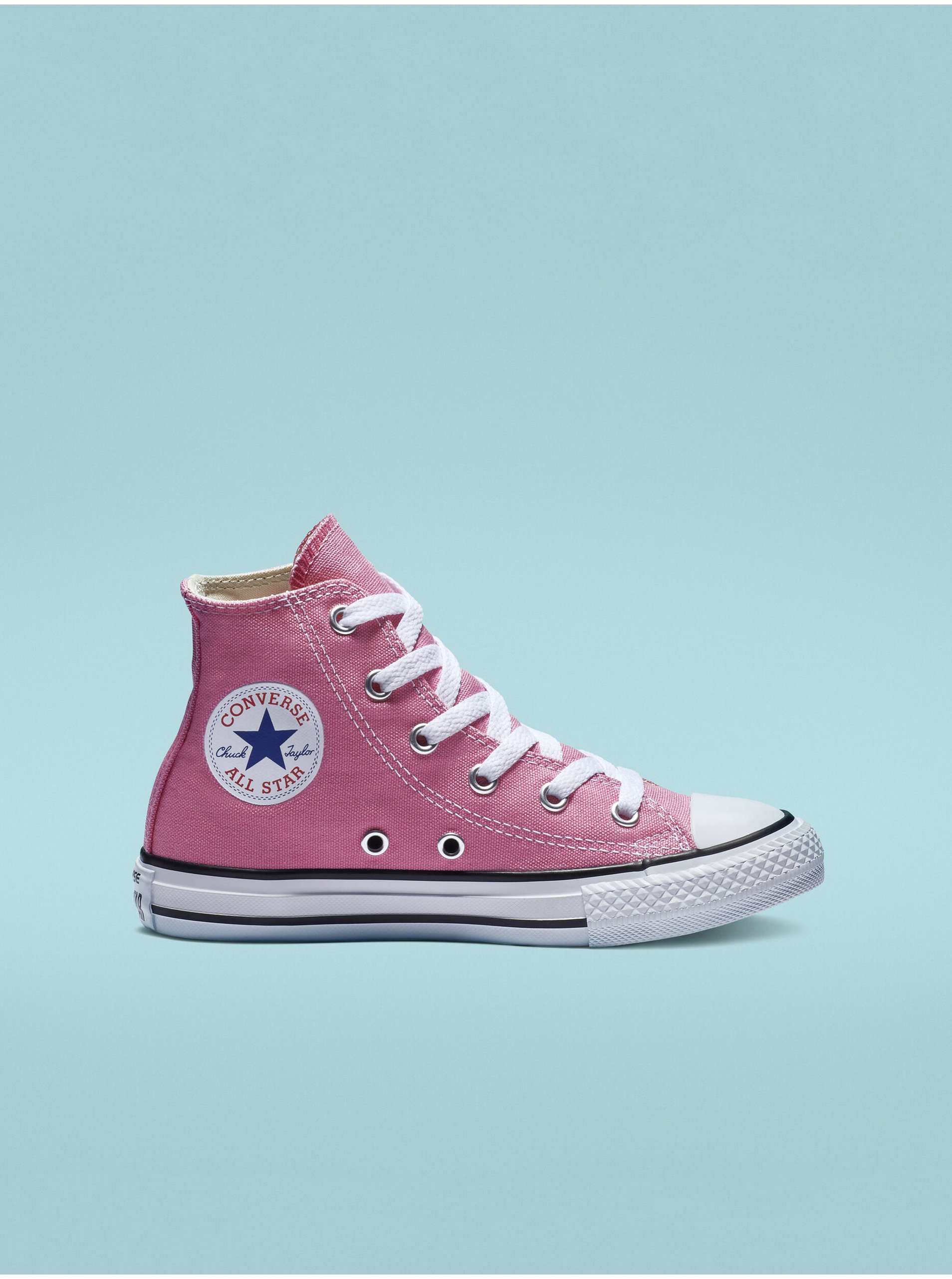 Lacno Ružové dievčenské členkové tenisky Converse Chuck Taylor All Star