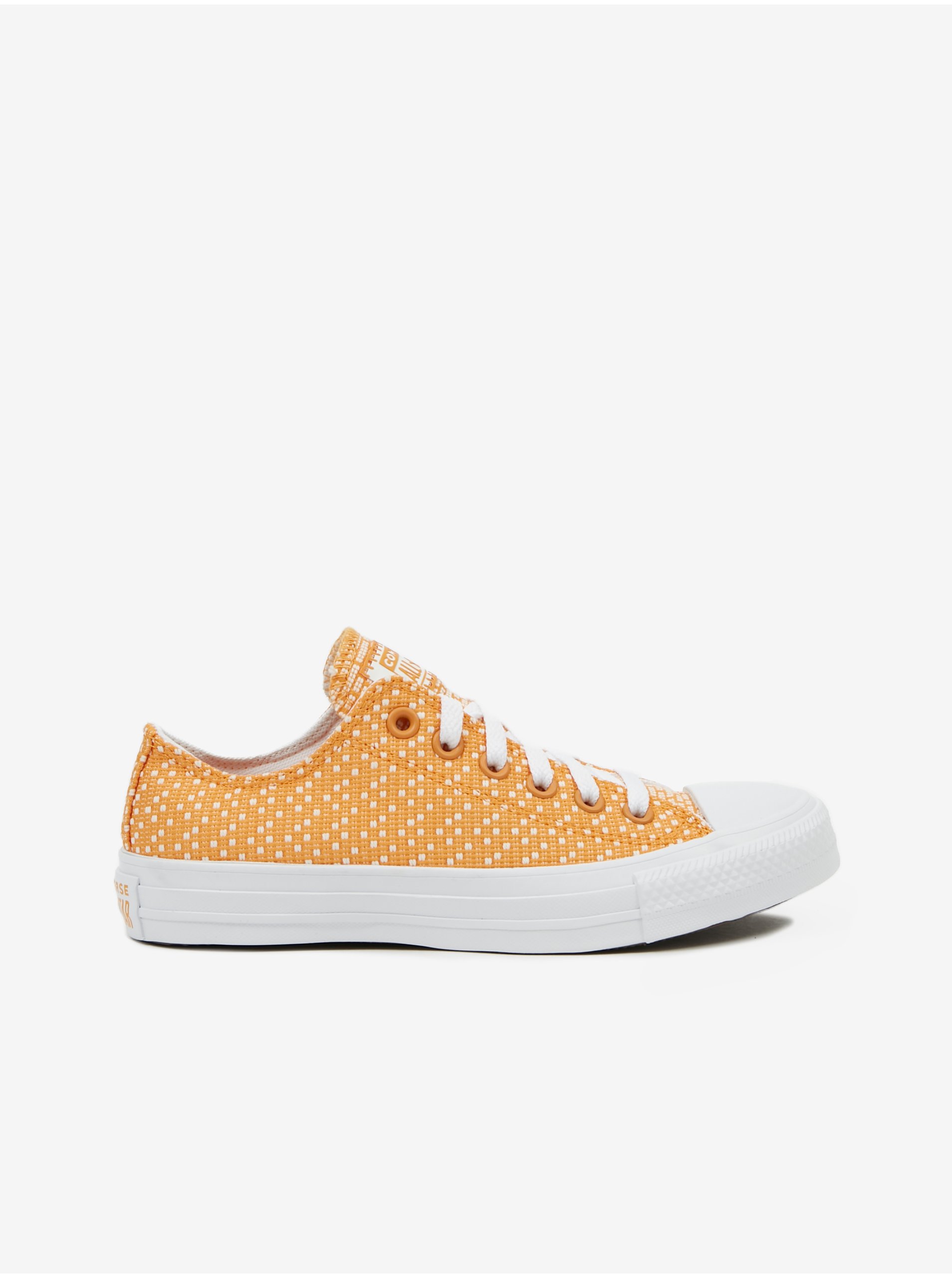 Lacno Oranžové dámske tenisky Converse Reverse Stitched