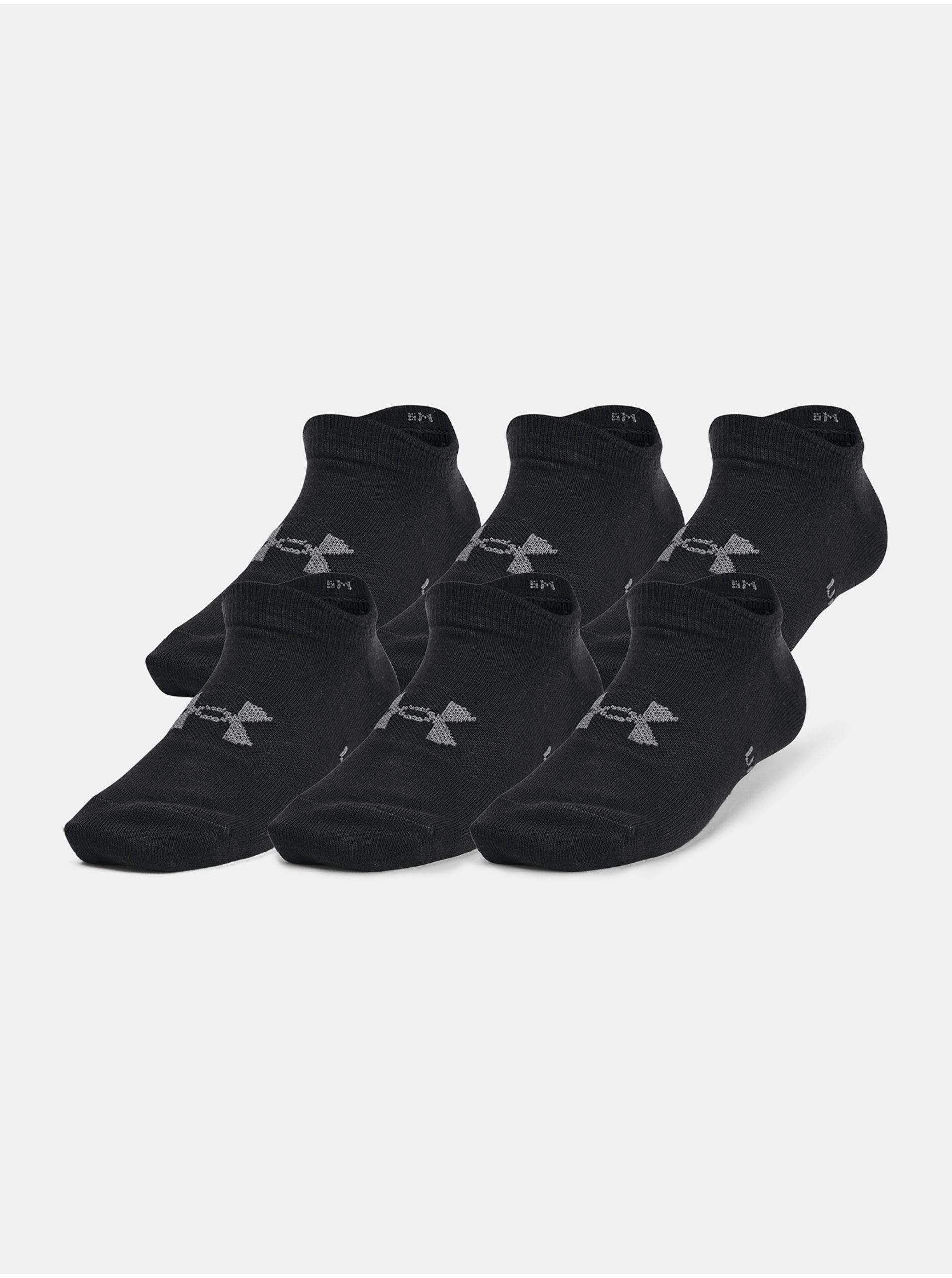 Lacno Ponožky Under Armour UA Yth Essential No Show 6pk - čierna