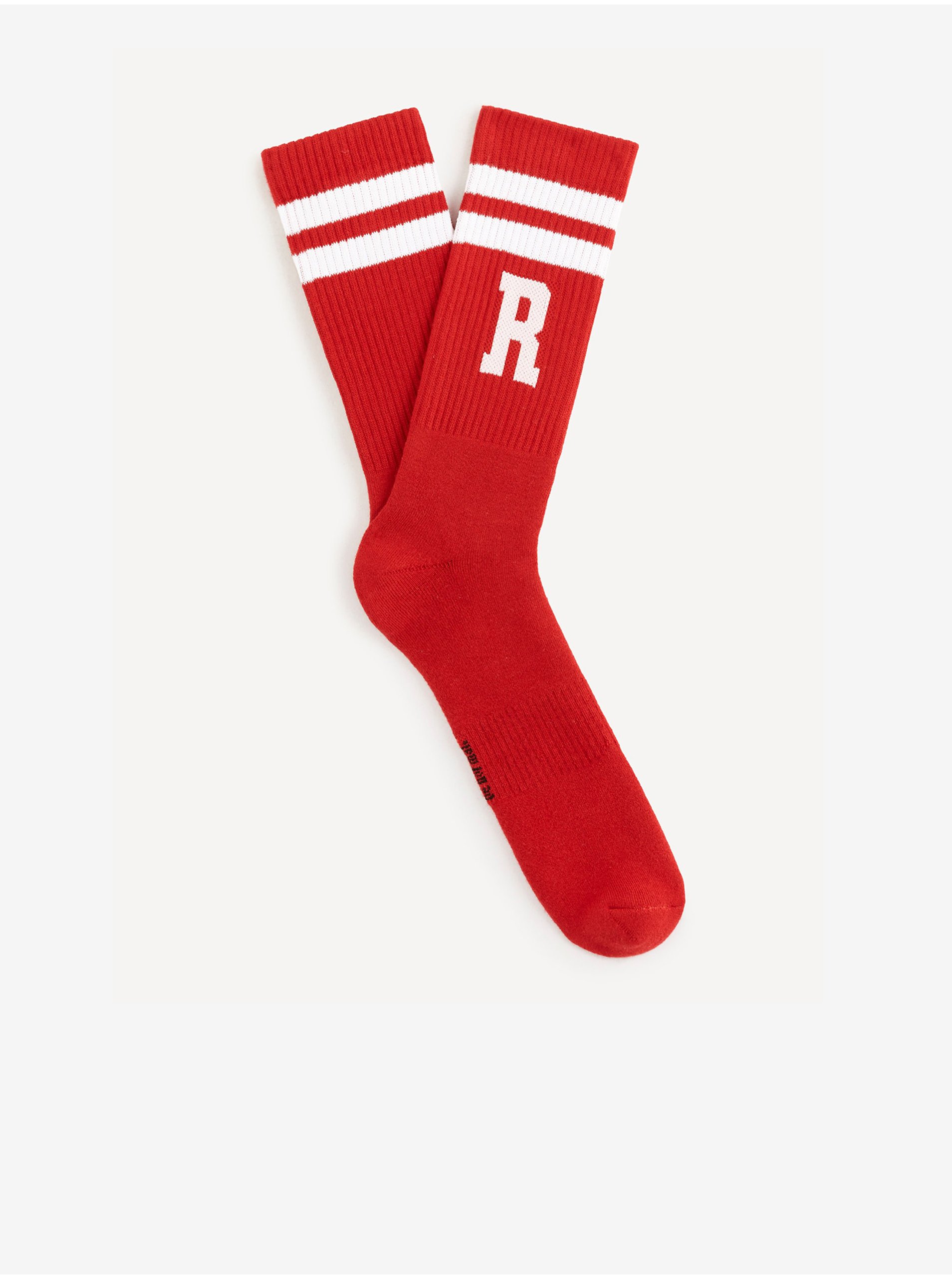 E-shop Červené pánske ponožky Celio