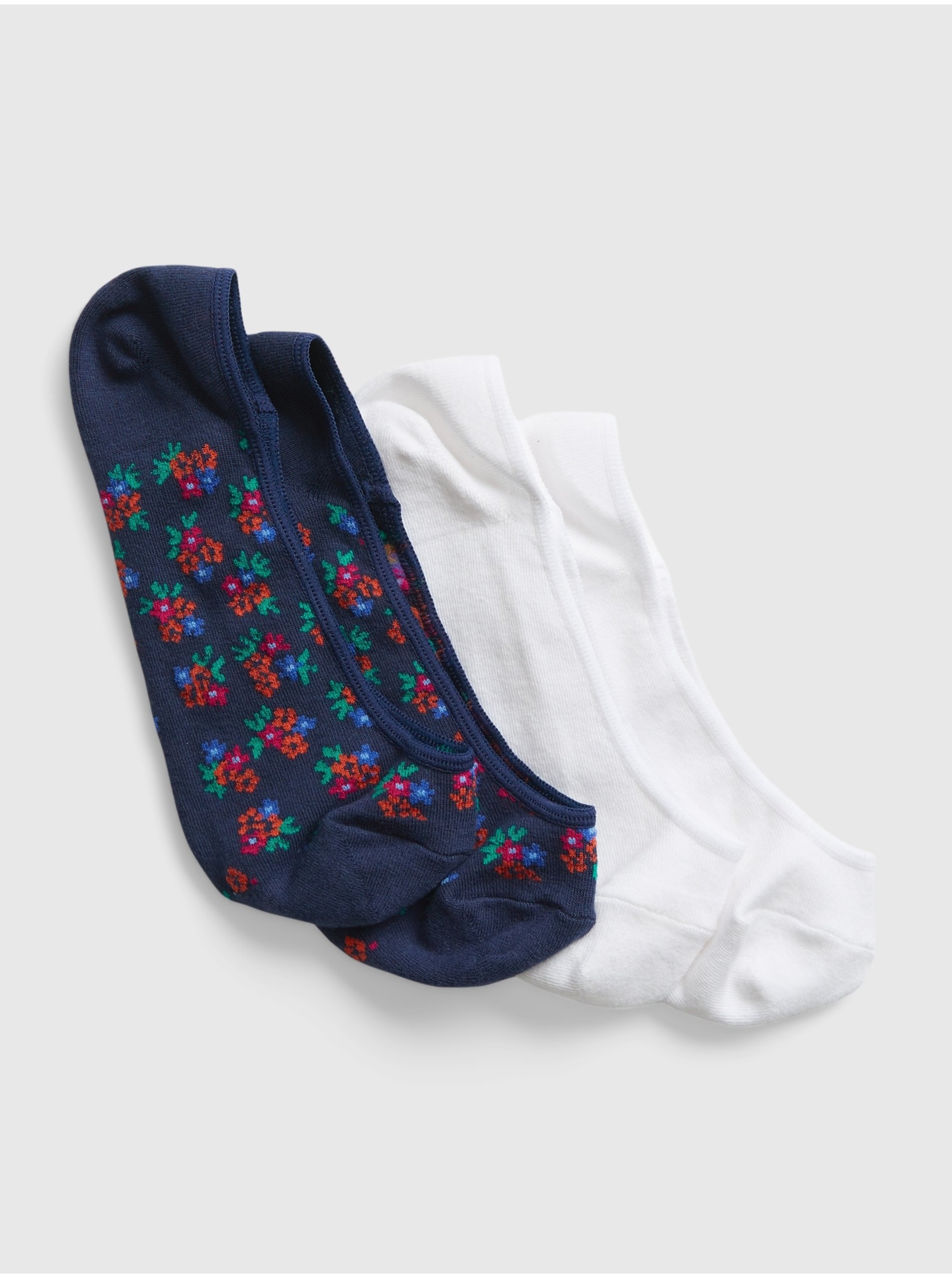 Levně Modré dámské ponožky nízké GAP, 2 páry