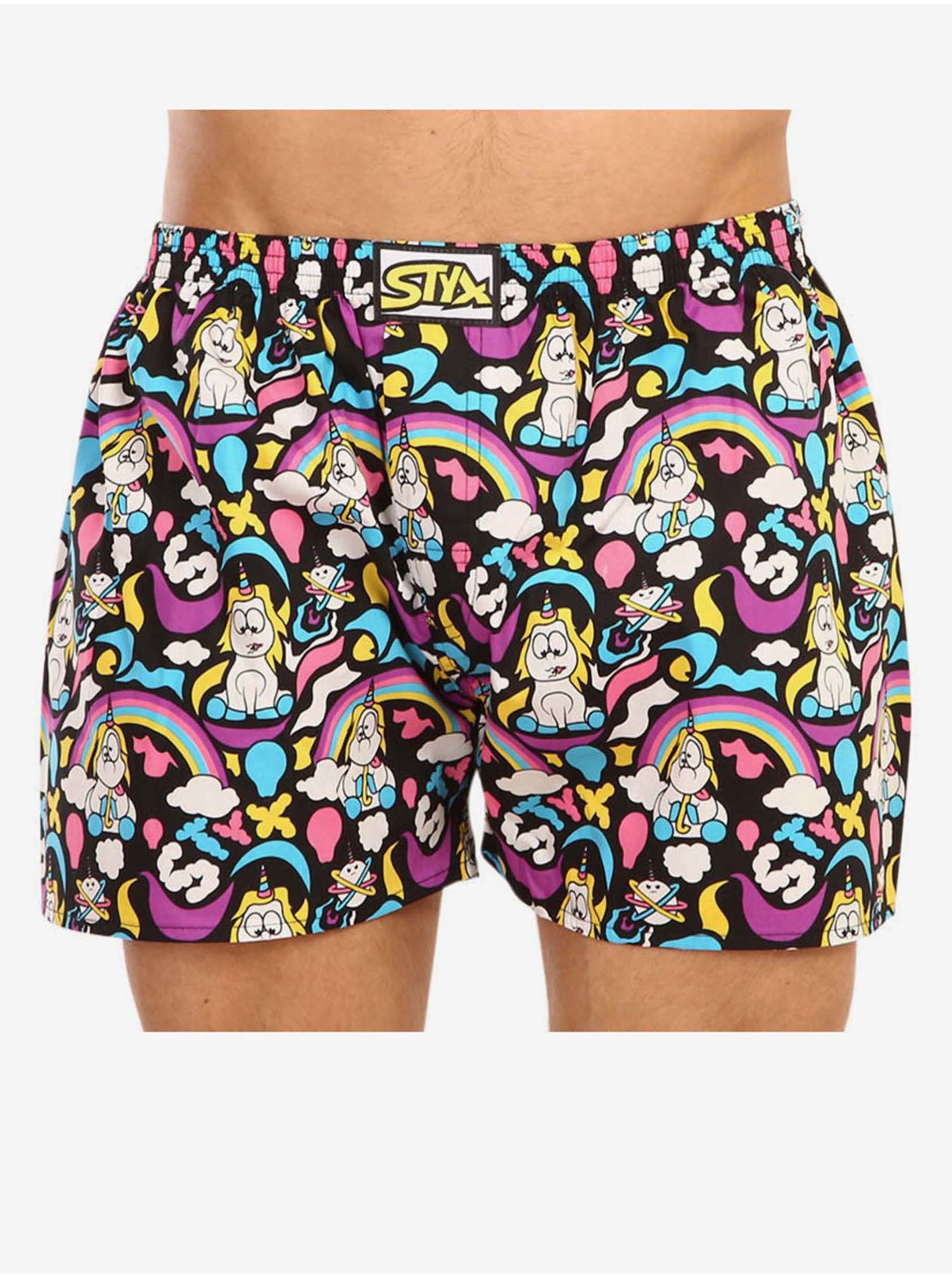 Pánské trenky Styx art klasická guma nadrozměr unicorn