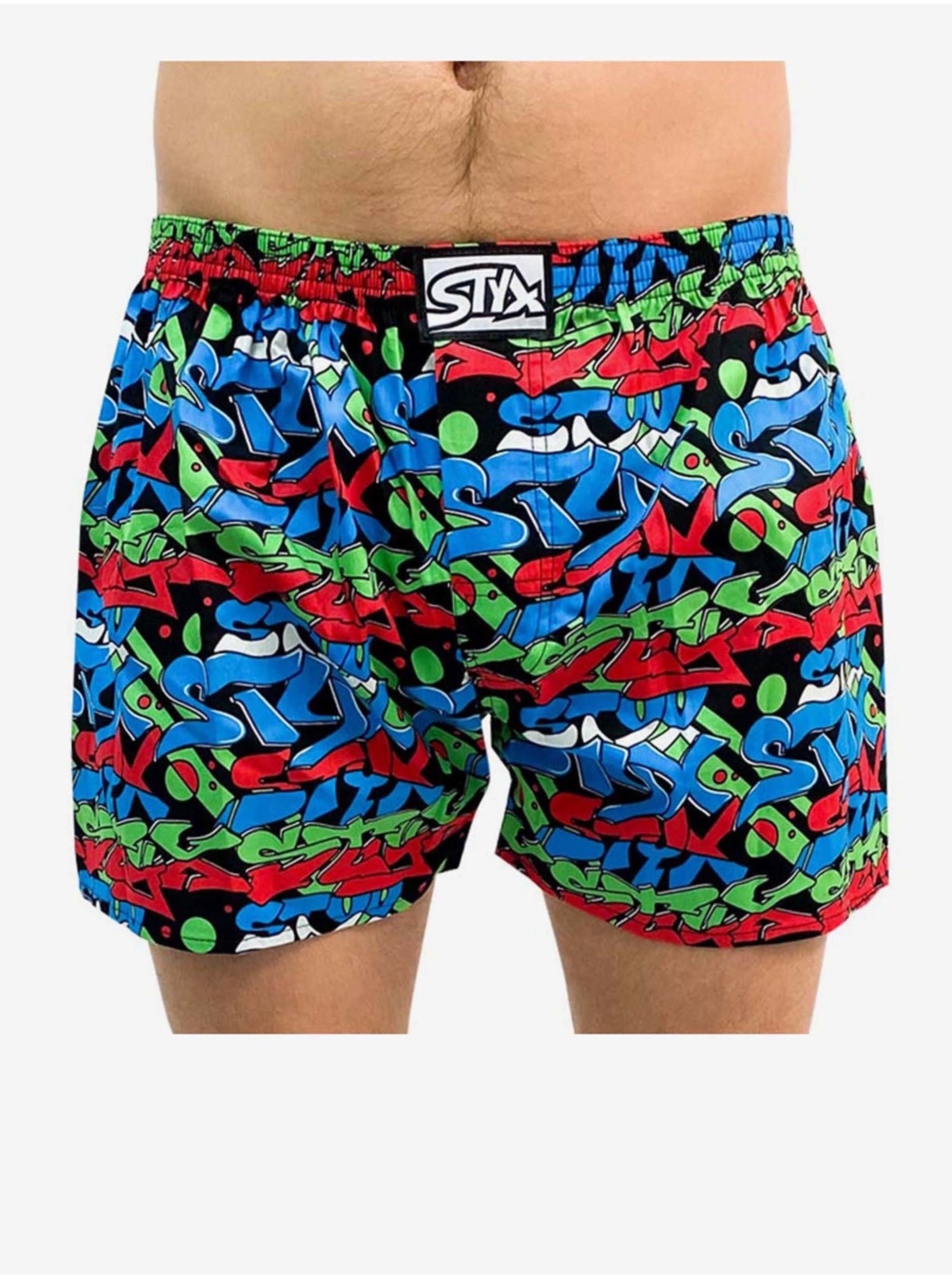 Pánské trenky Styx art klasická guma graffiti