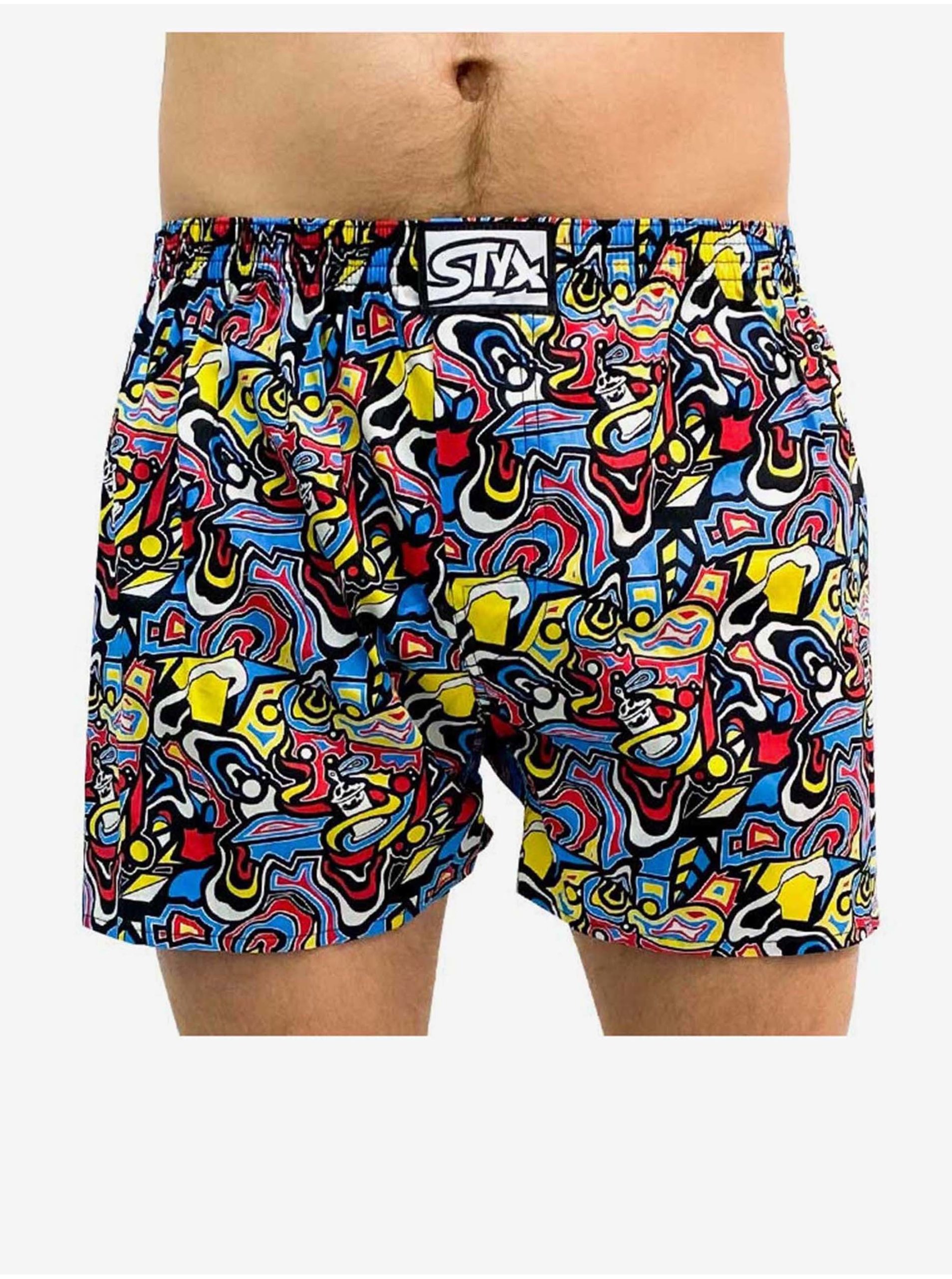 Pánské trenky Styx art klasická guma skica