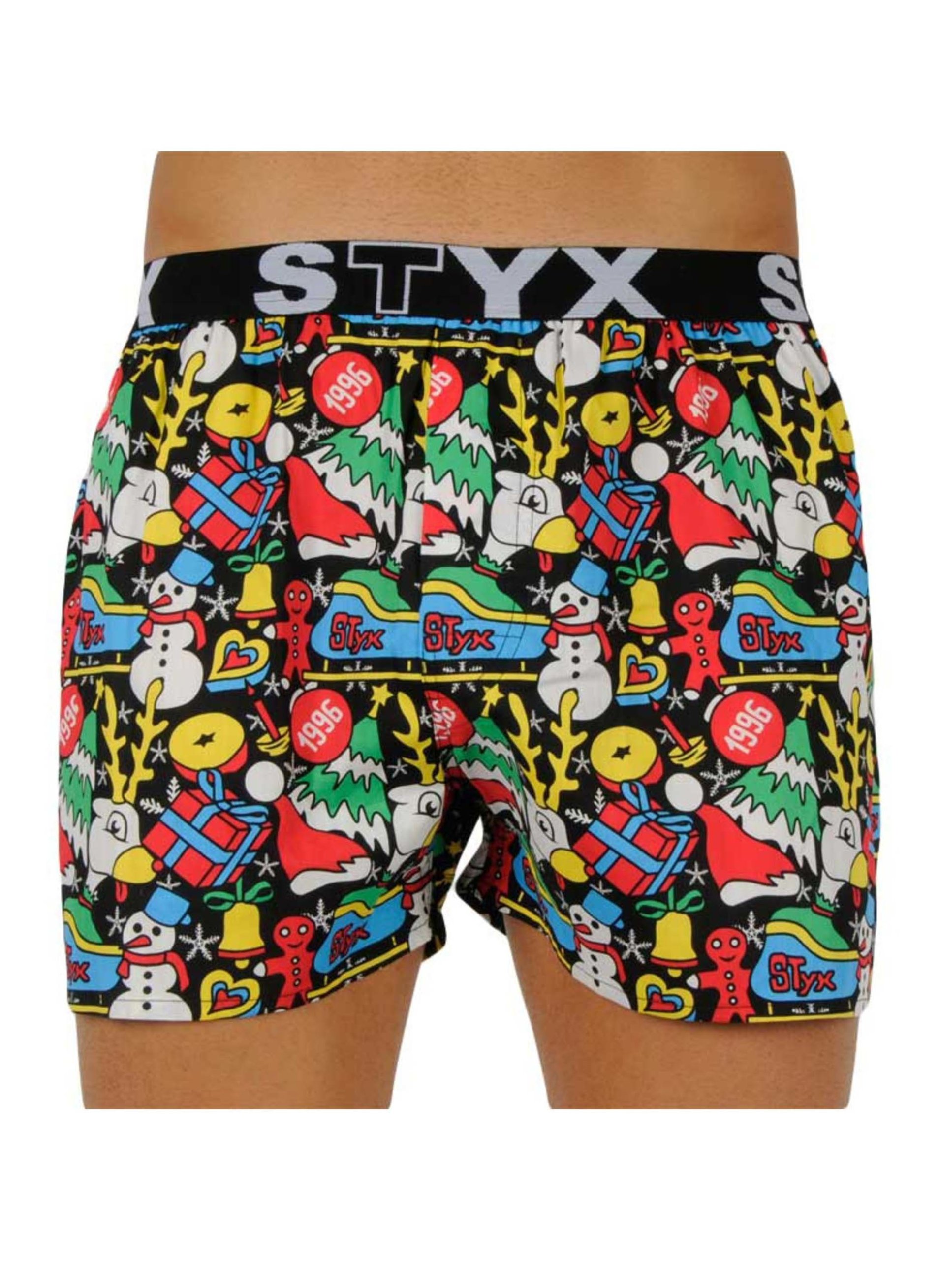 Pánské trenky Styx art sportovní guma Vánoce